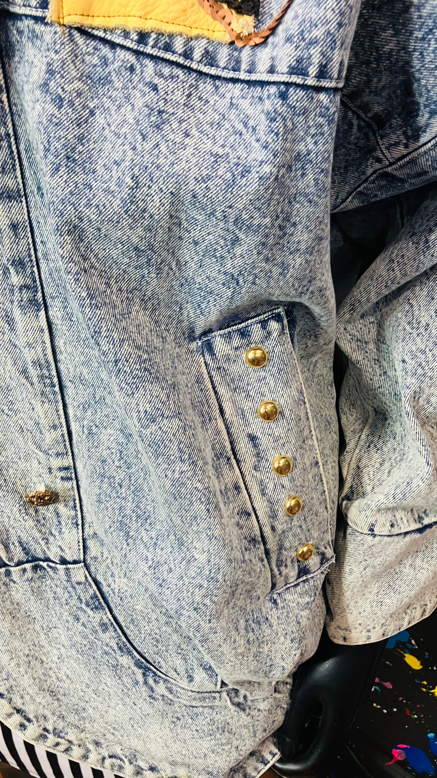 Vintage Studded Denim Coat (20)