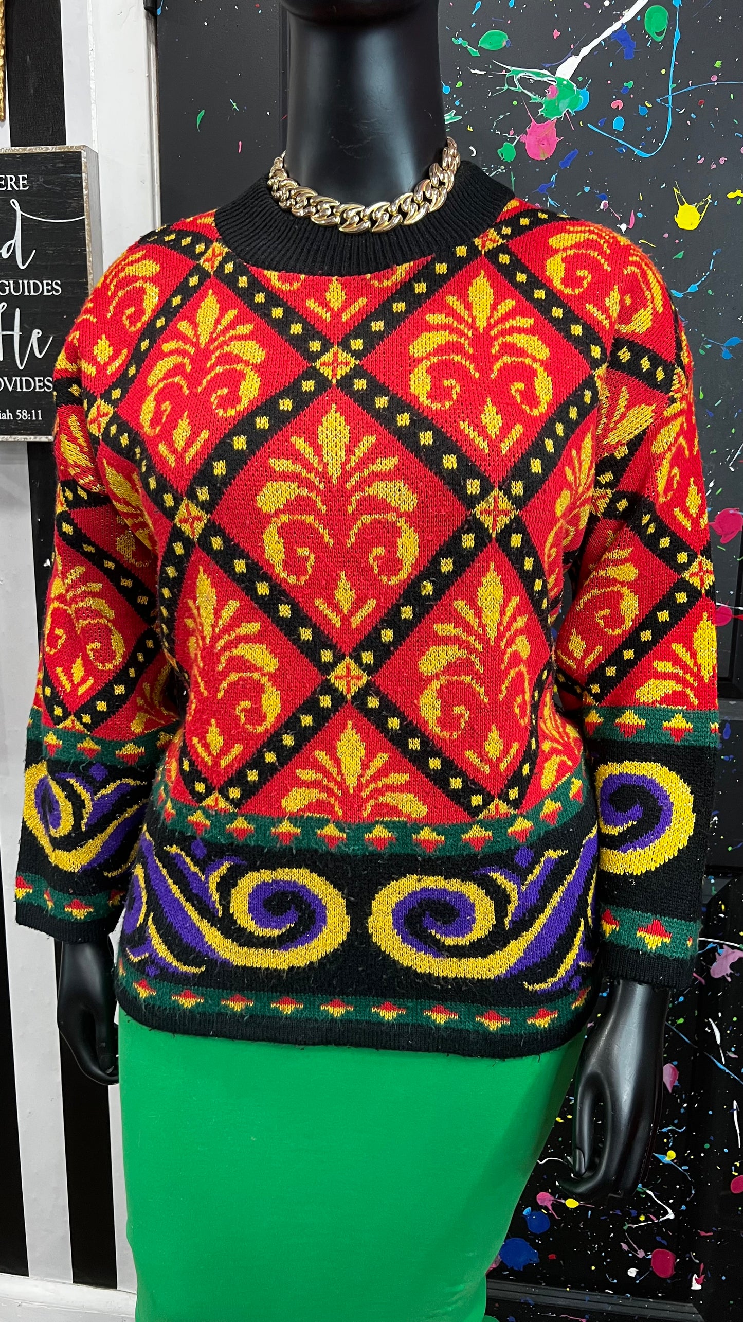 Vintage Chunky Knit Sweater (22)