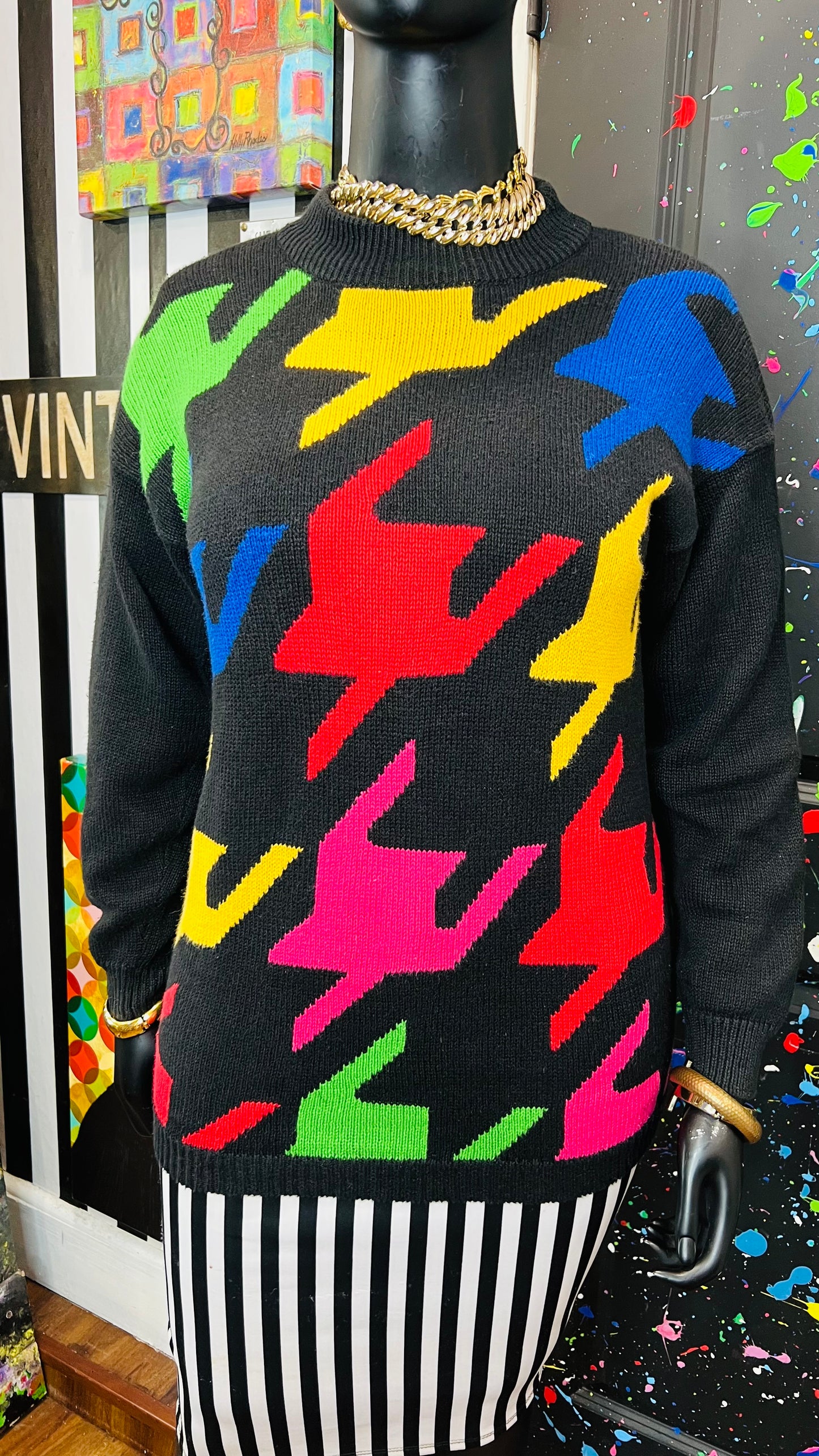 Vintage Coloblock 90’s Sweater (16)