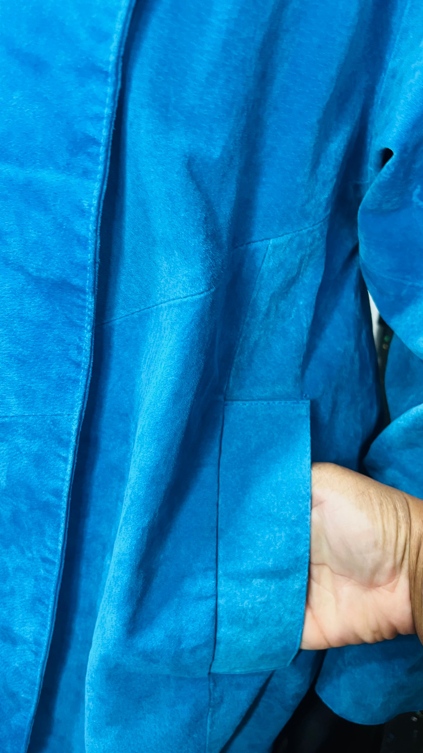 Vintage Genuine Suede Leather Swing Coat (OS)