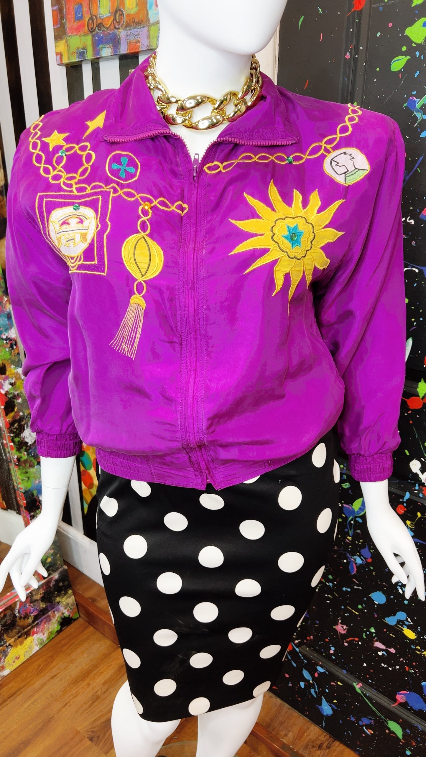 Vintage Purple Nautical Jacket (14)