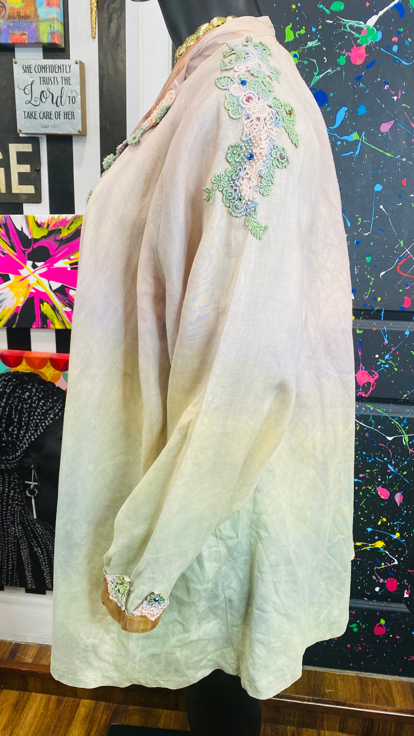 Vintage ‘WaterColor’ Duster (OS)