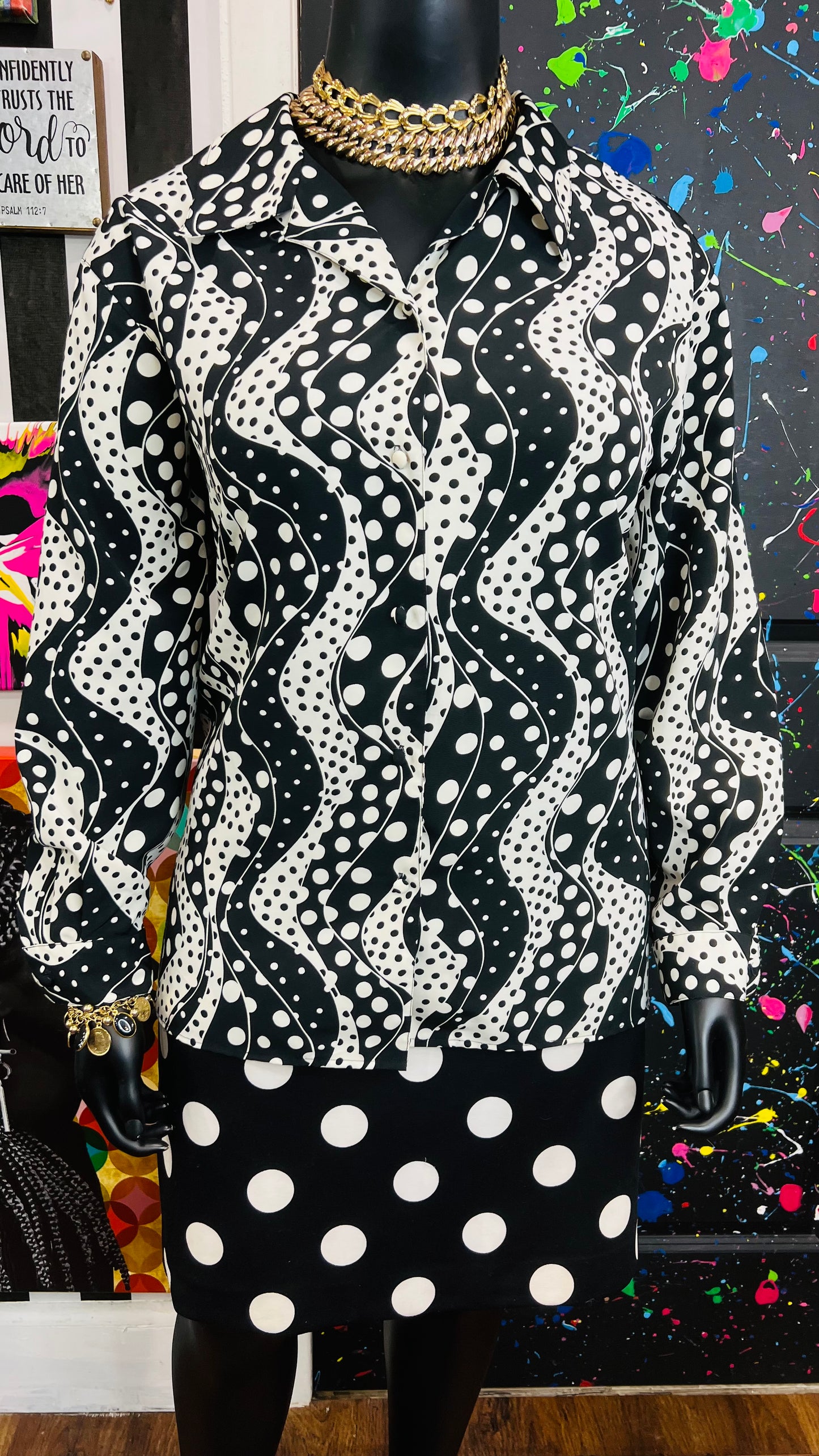 Vintage Polka Dot Jordan Blouse (18)