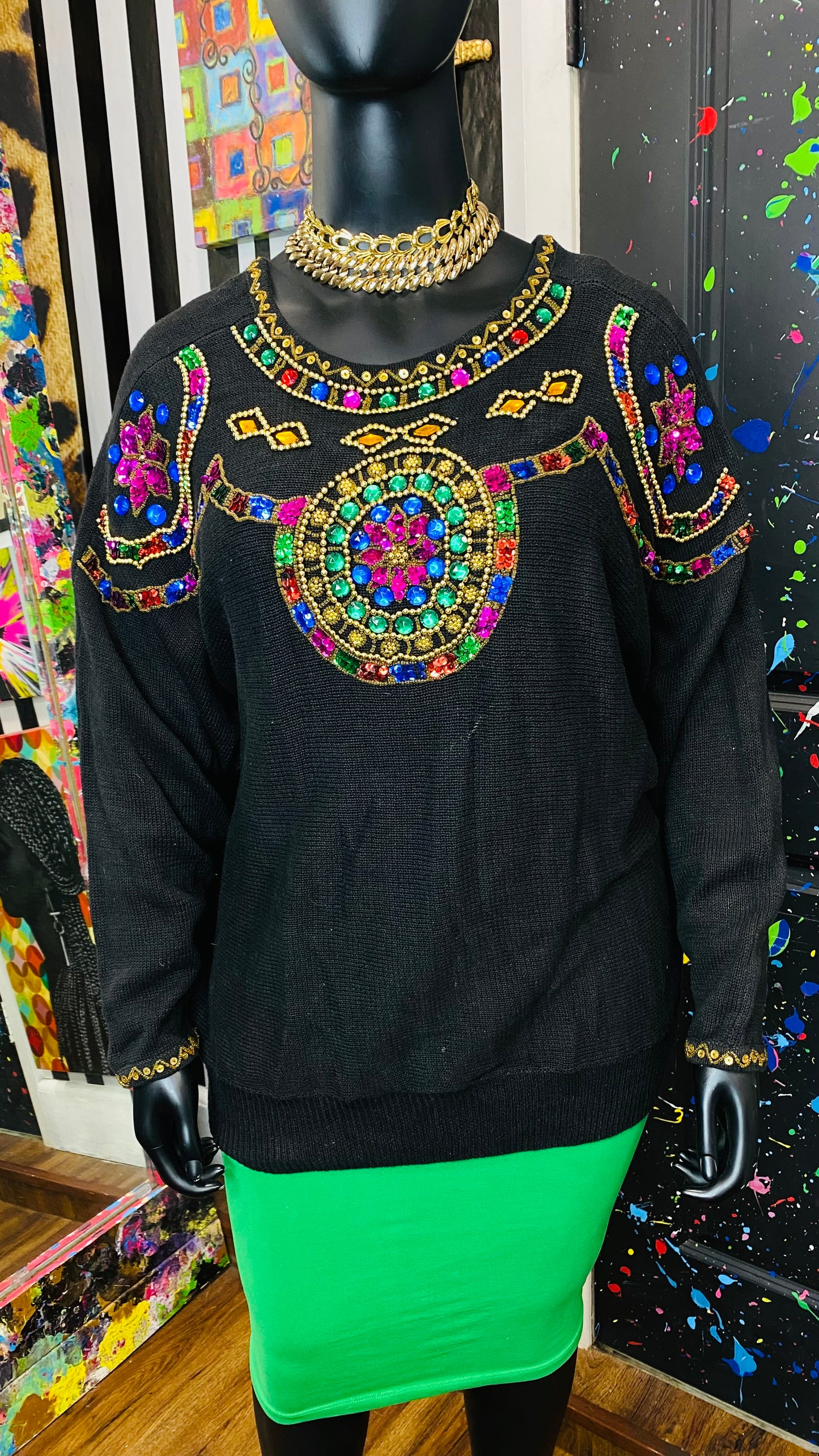 Vintage Sequin Sweater (22)