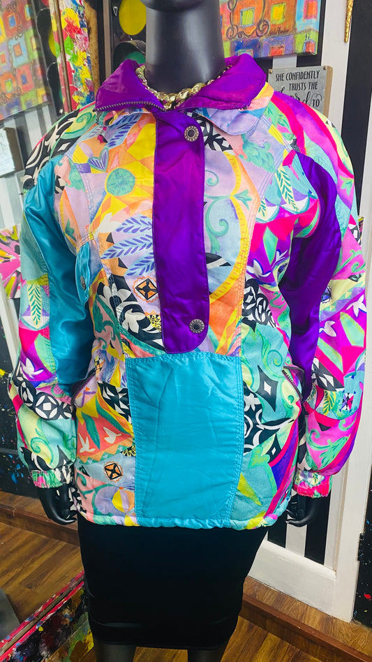 Vintage Abstract Puffer Coat (22/24)