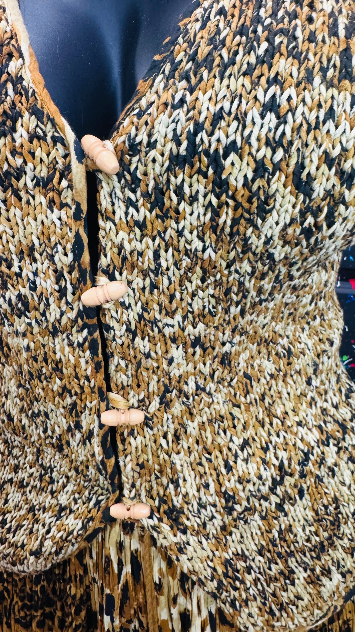 Vintage Knit Vest & Rayon Skirt (16)