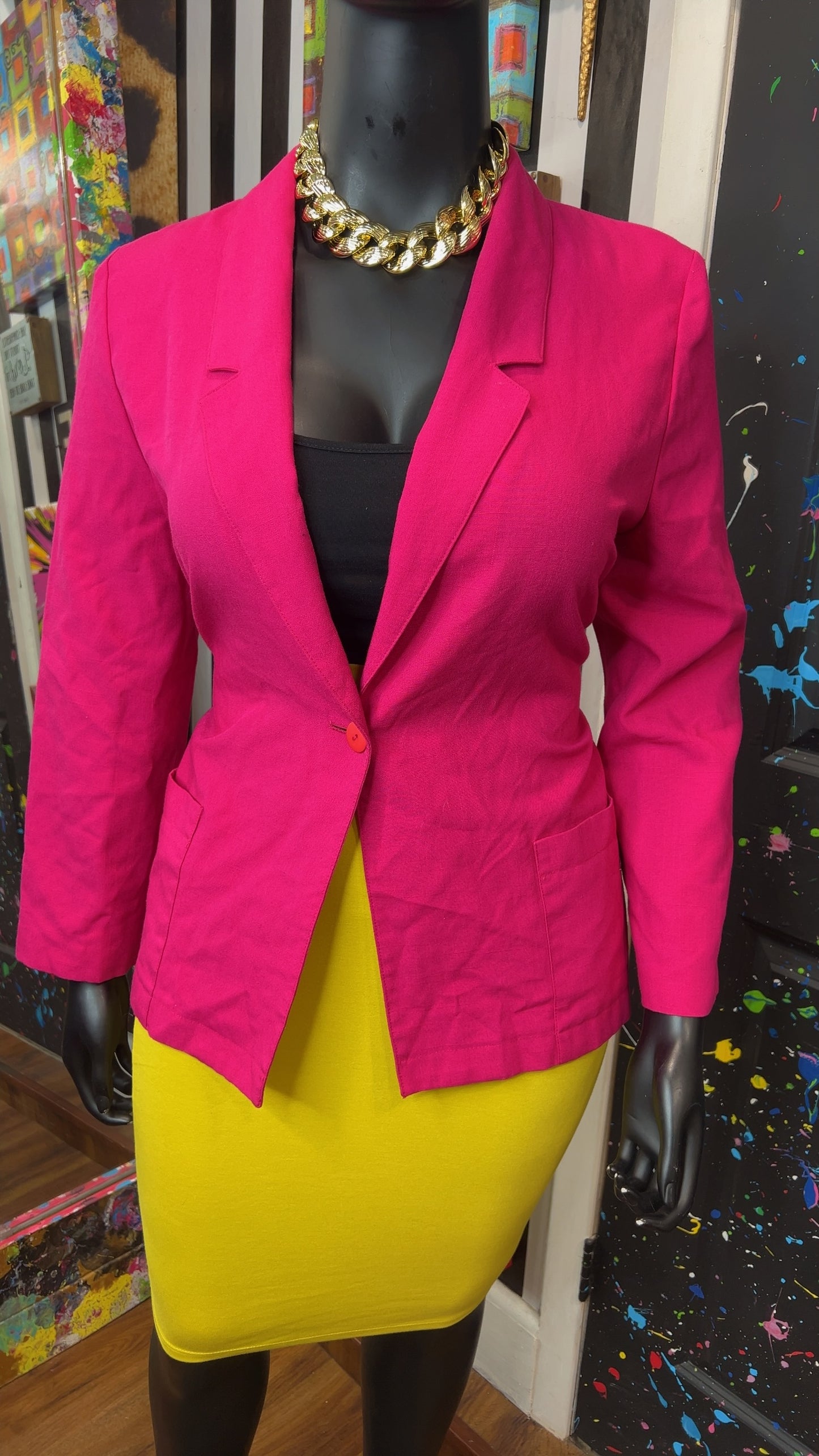 Vintage Pink Blazer (12)