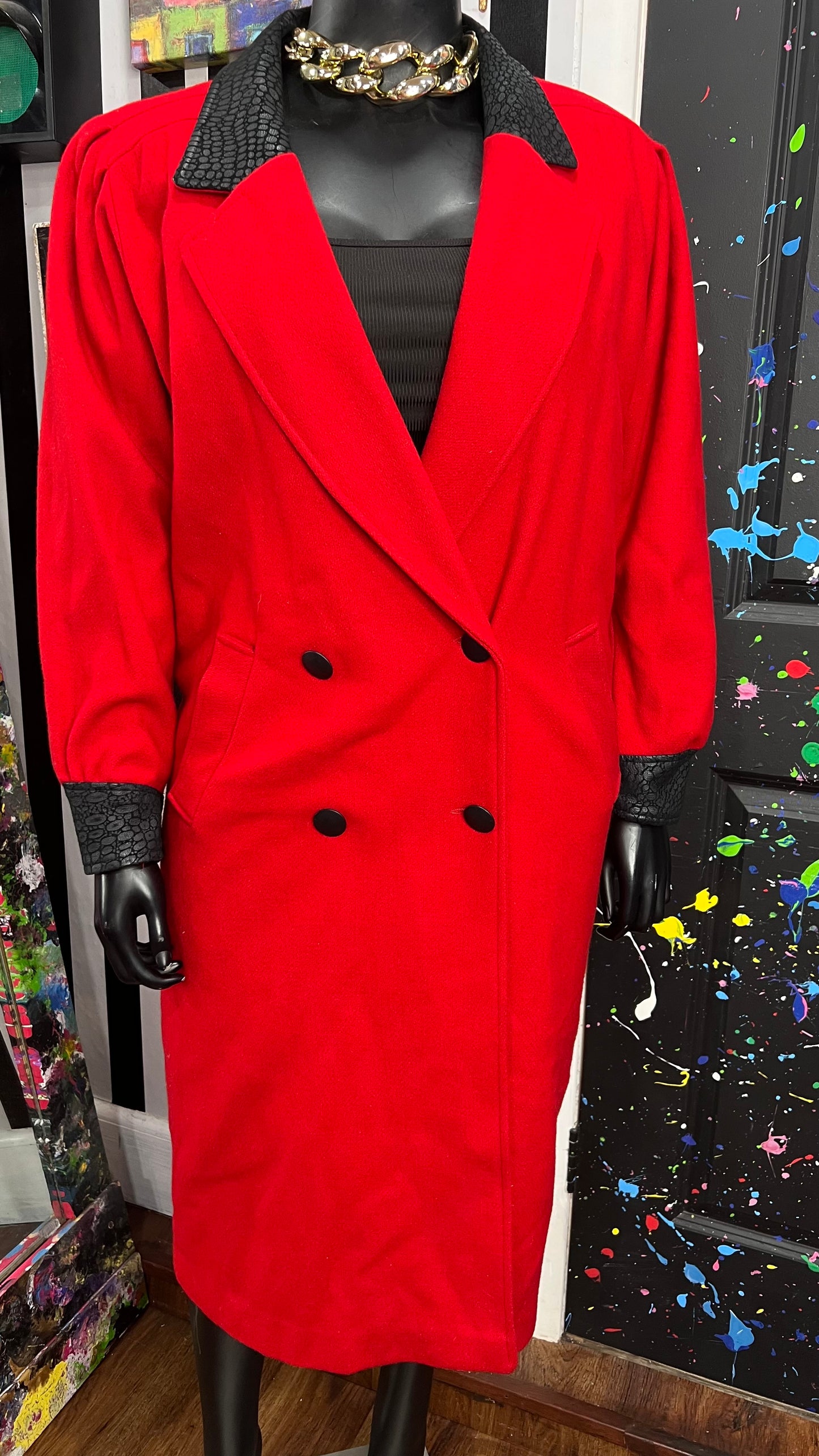 Vintage Wool Insulated Trench Coat (16)