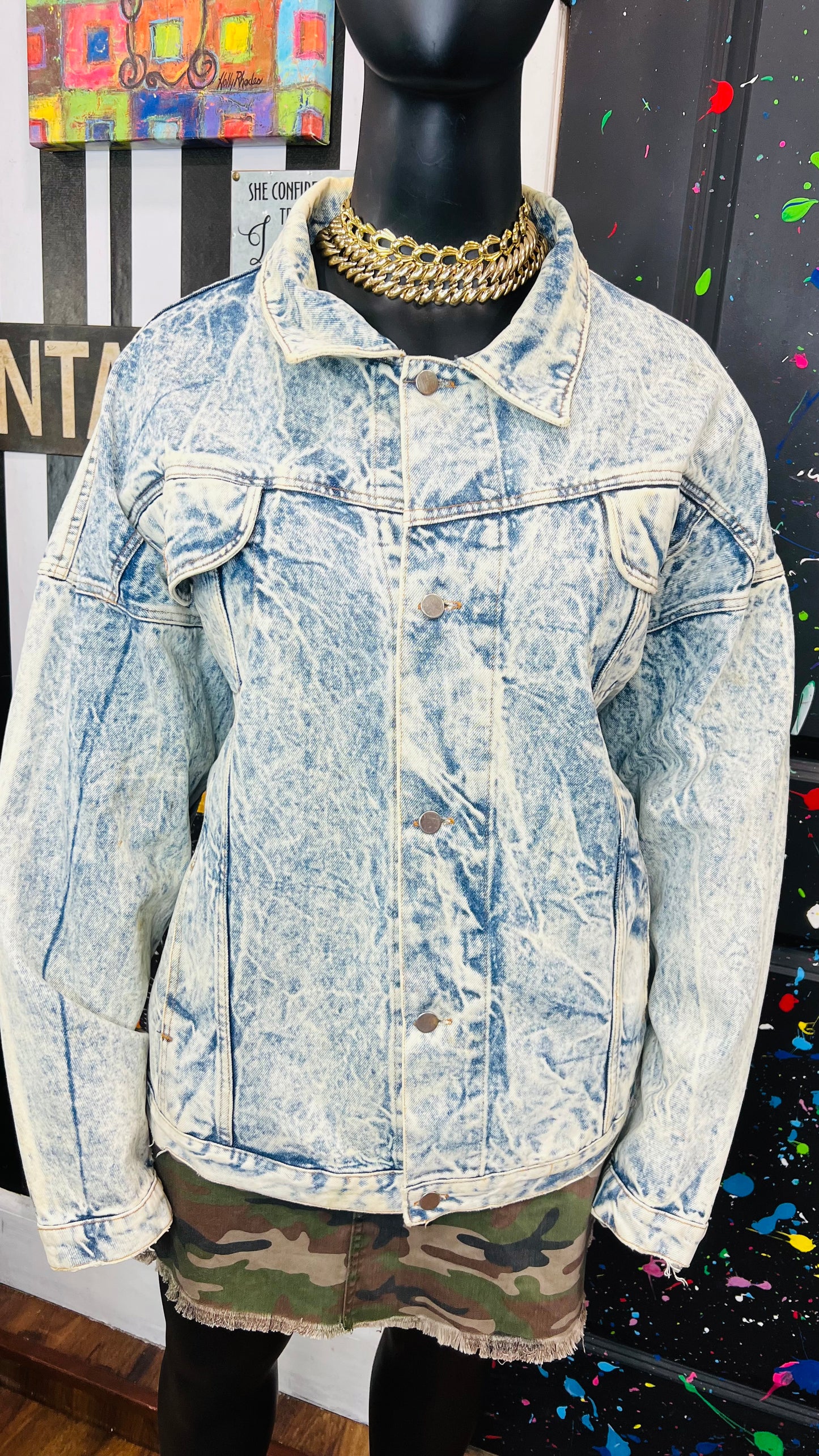 Vintage Stone Wash Denim Jacket (24)