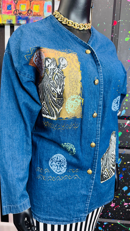 Vintage Denim Safari Blouse (16)