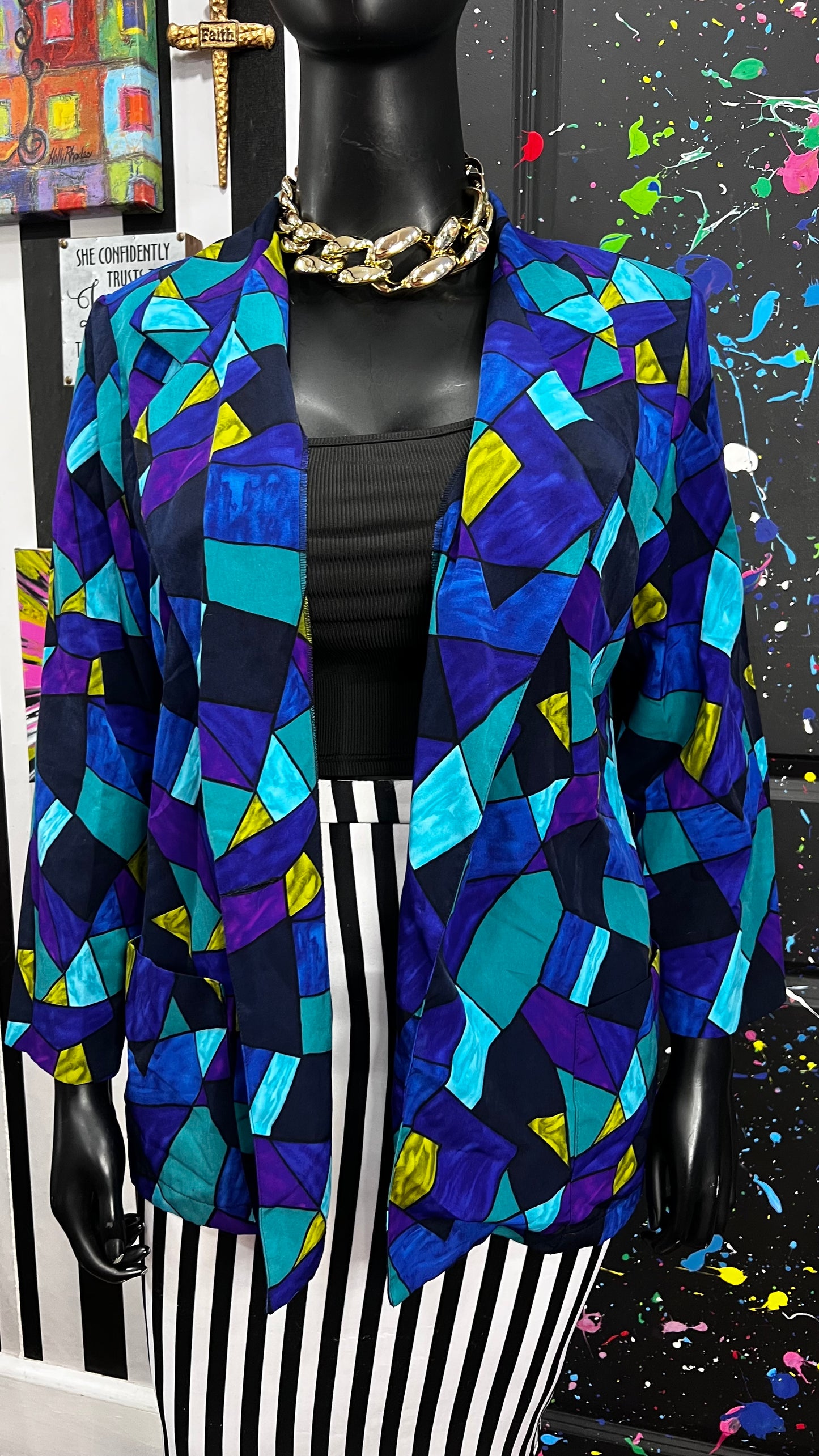 Vintage Abstract Blazer (22)