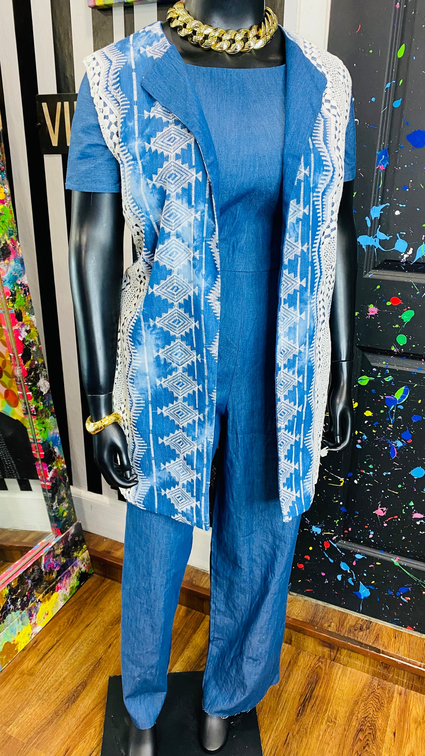 Vintage Denim Jumpsuit & Duster (14)