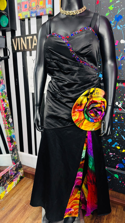 Vintage Formal Colorful Evening Gown New w/ Tags (22W)