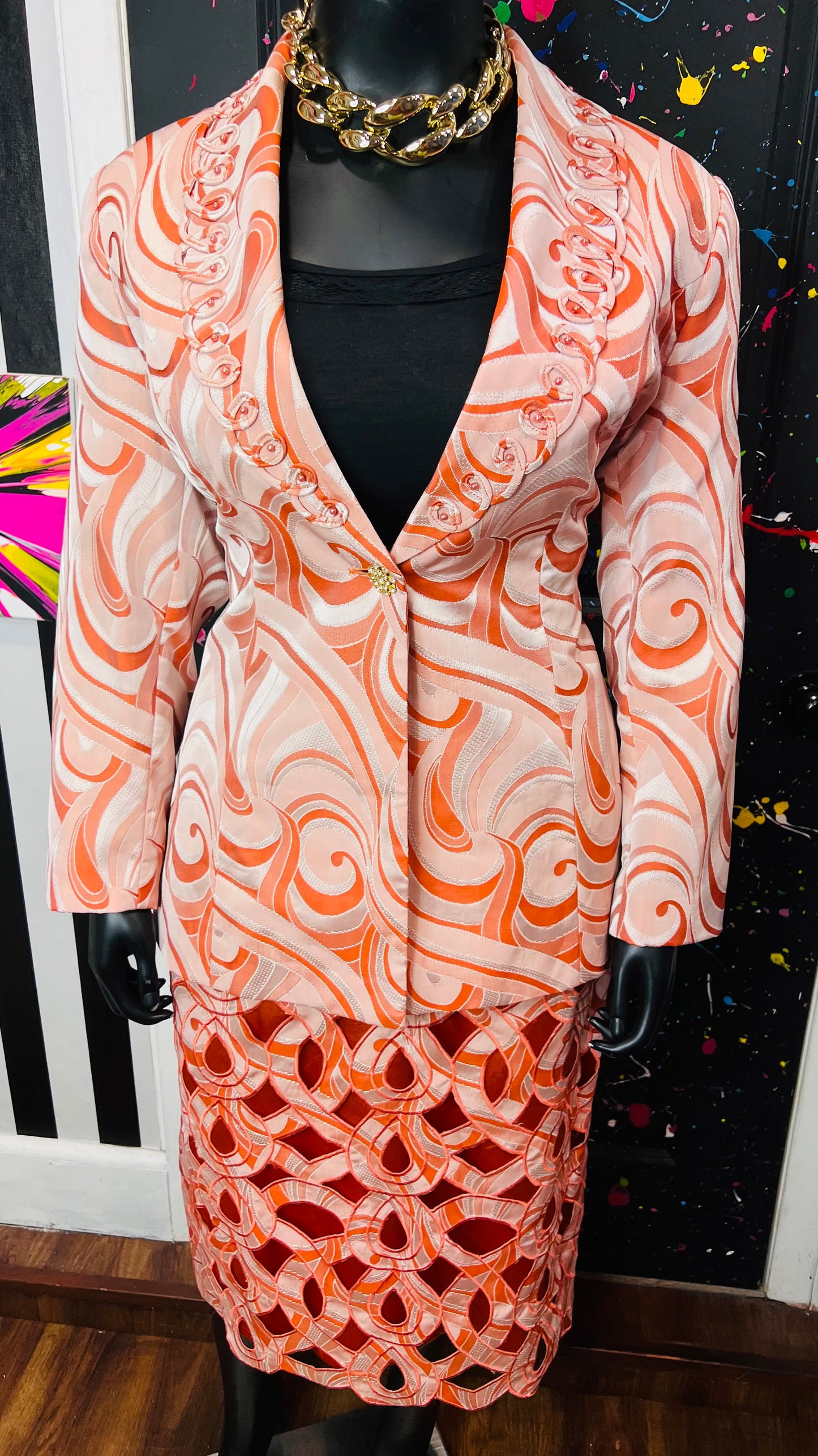 Vintage Abstract Skirt Suit (20)