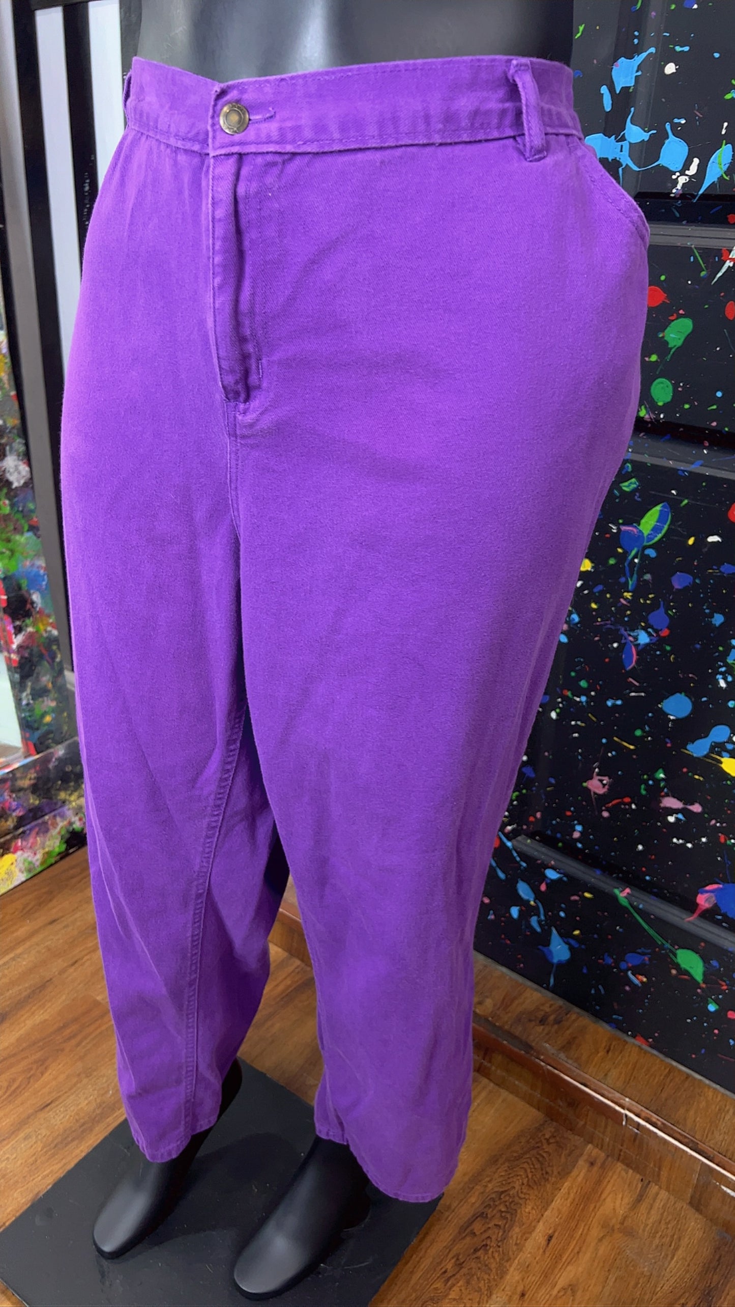 Vintage Purple Denim Jeans (28W)