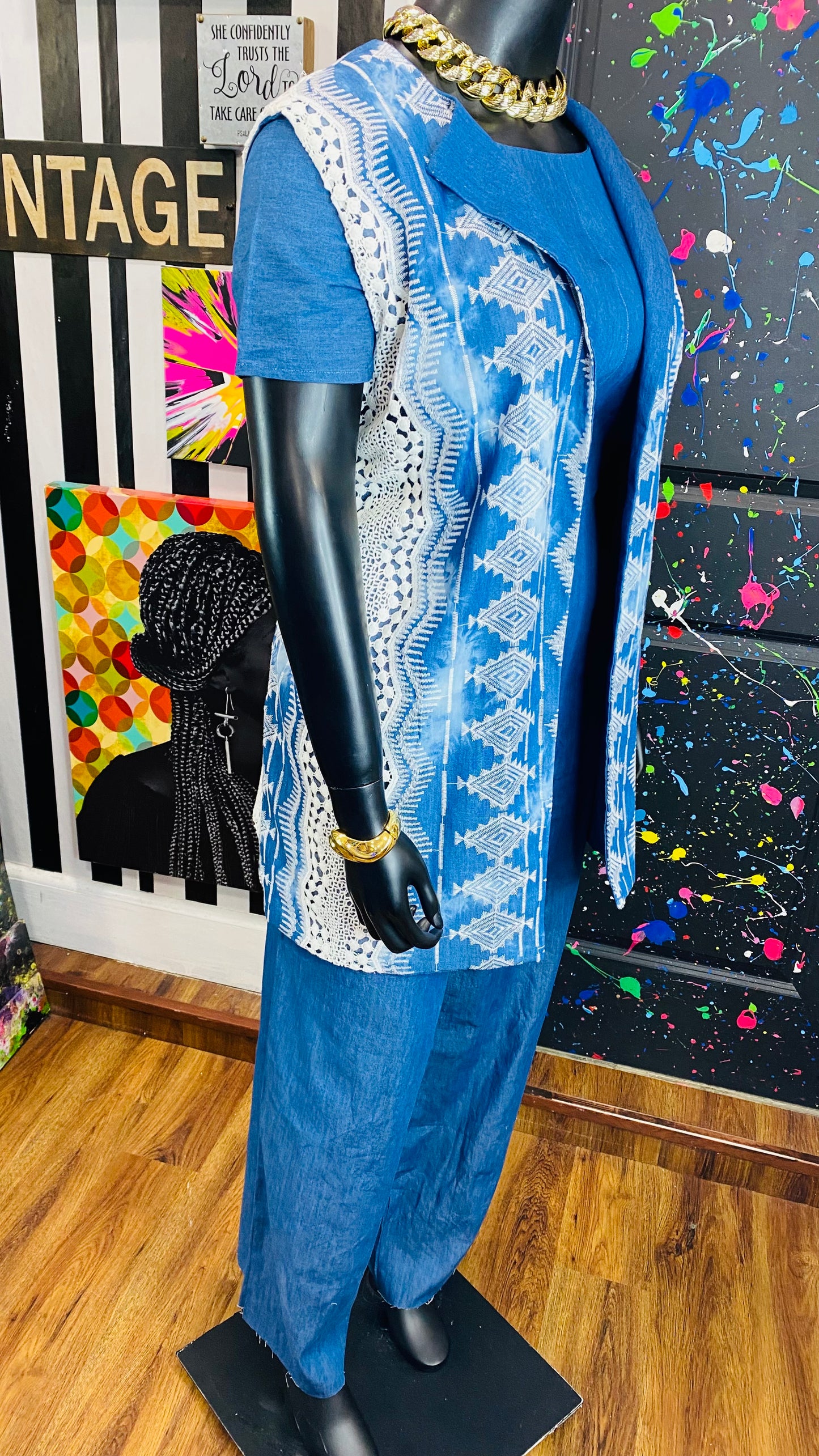 Vintage Denim Jumpsuit & Duster (14)