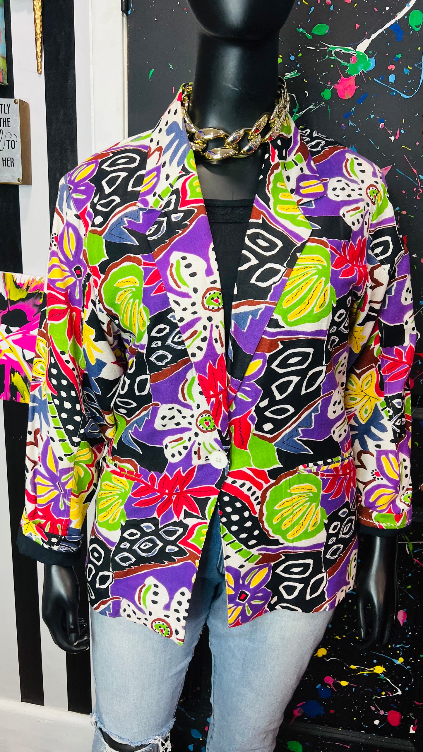 Vintage Abstract 80’s Blazer (14/16)