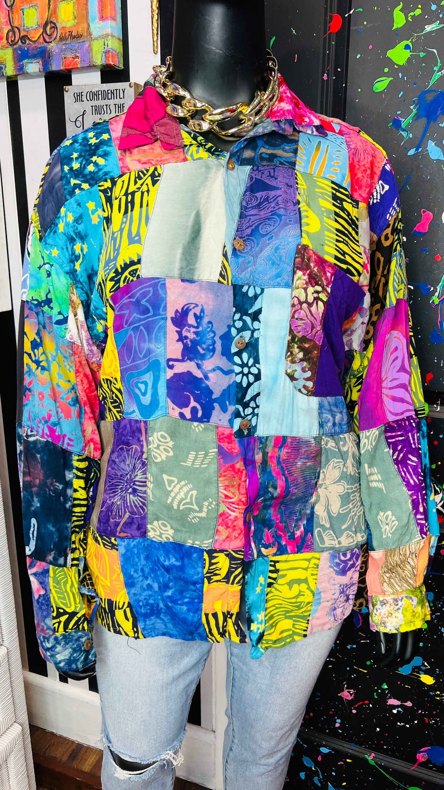 Vintage Patchwork Blouse (18/20) *KC