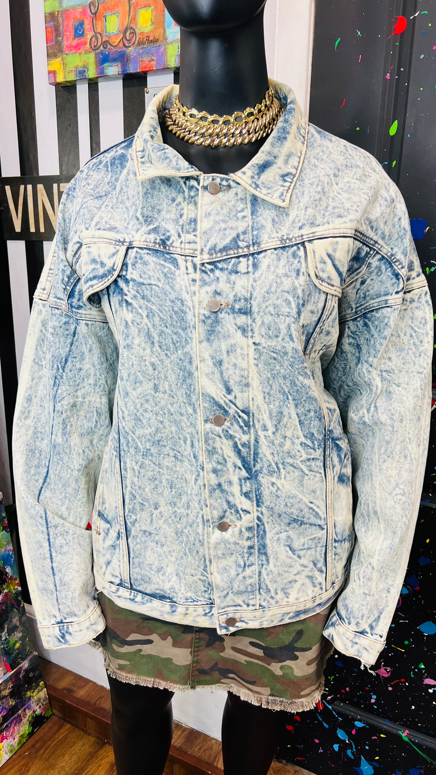 Vintage Stone Wash Denim Jacket (24)