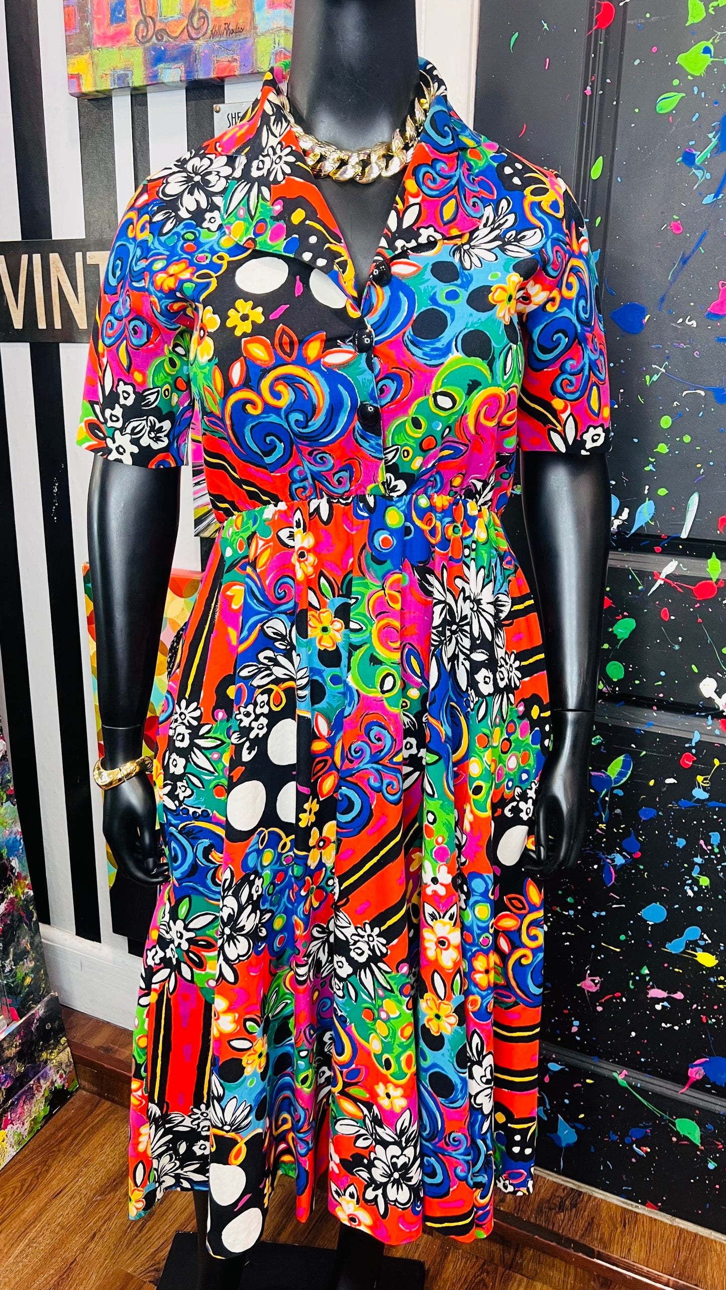 Vintage Abstract 80’s/90’s Dress (12)