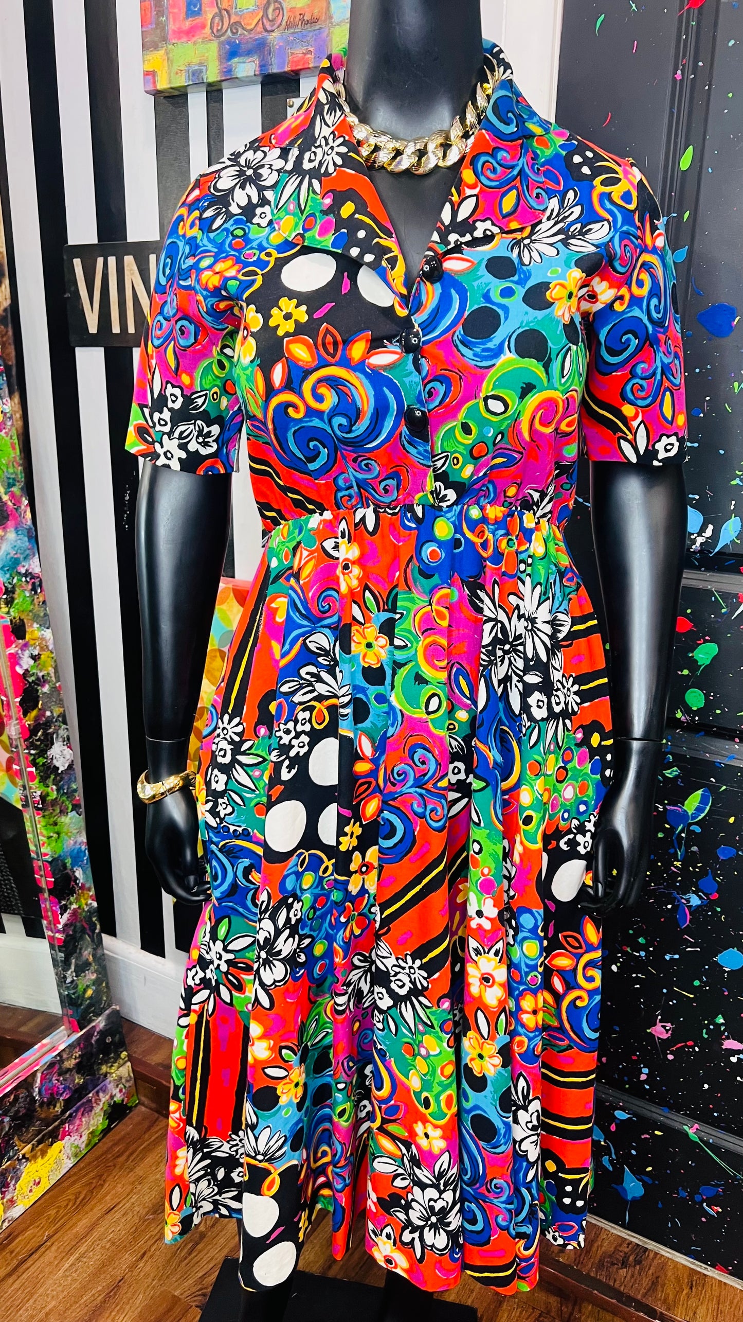 Vintage Abstract 80’s/90’s Dress (12)