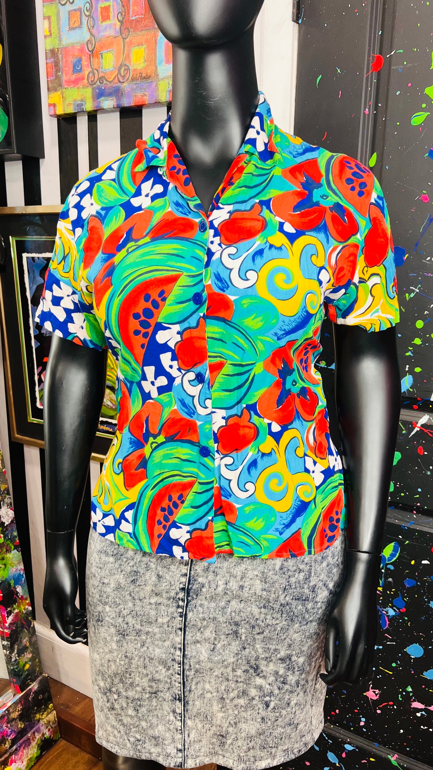 Vintage Chaus Rayon Blouse (14)