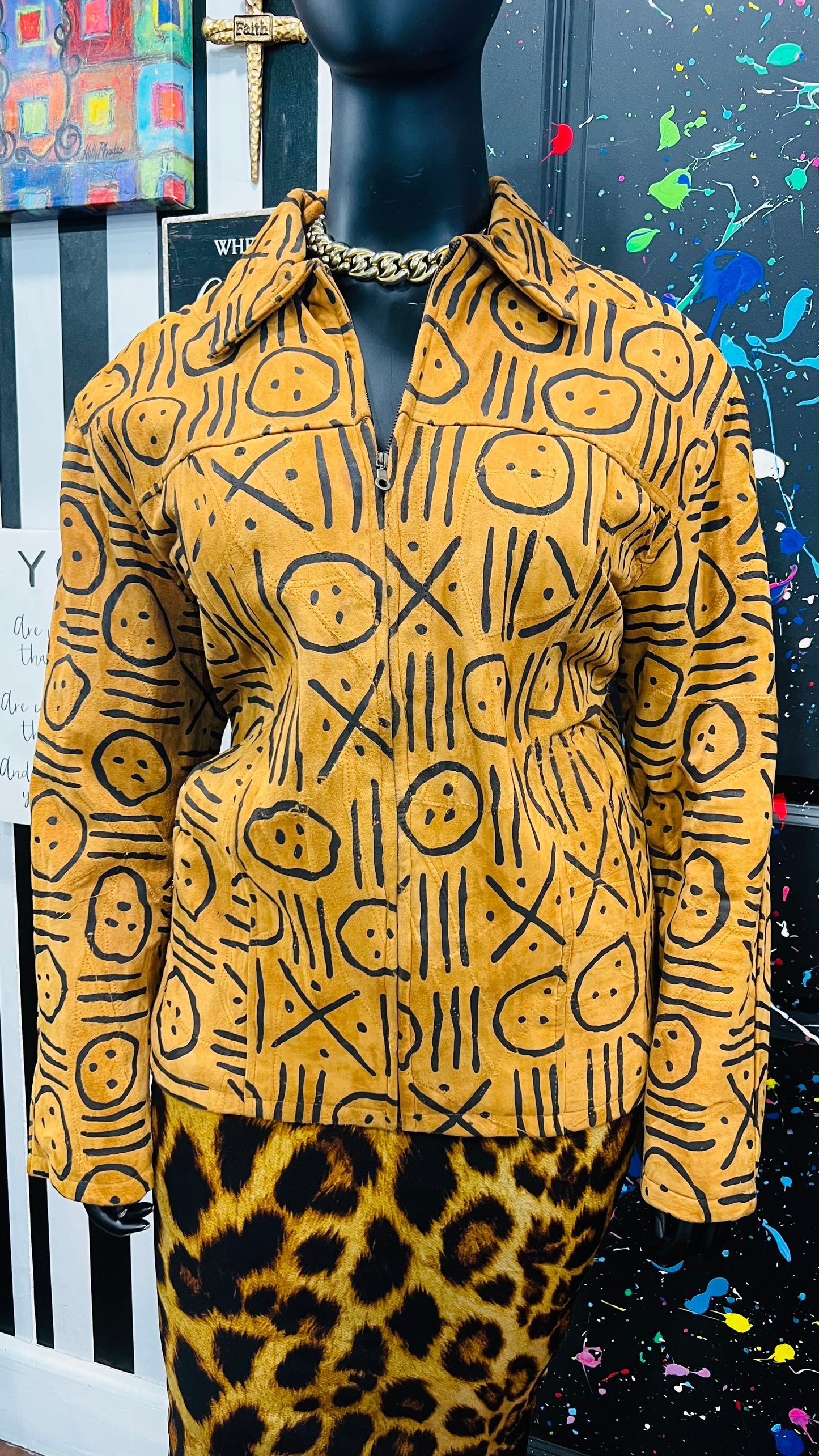 Vintage Genuine Leather Suede Jacket (20)