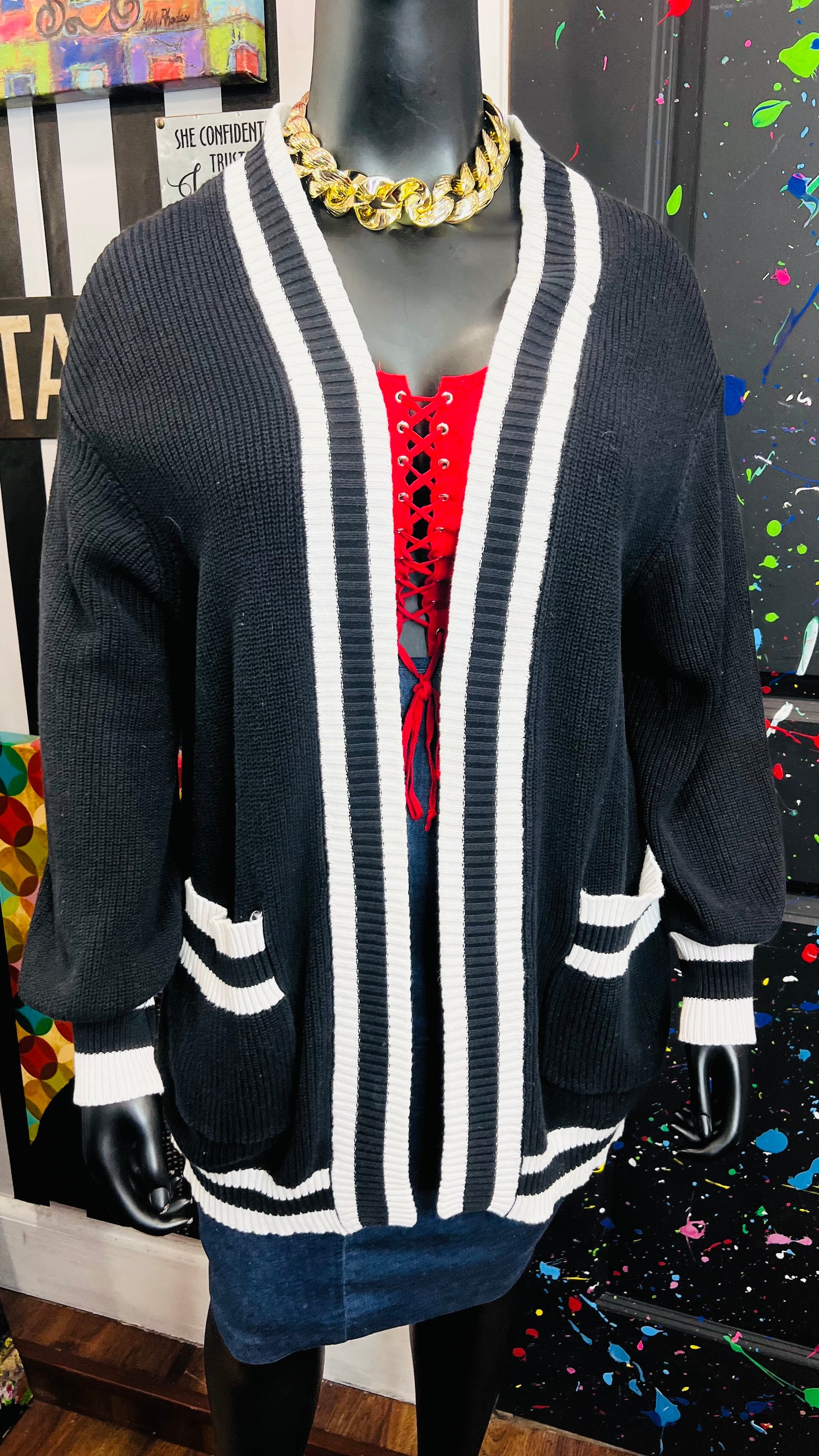 Black & White Cardigan (22)
