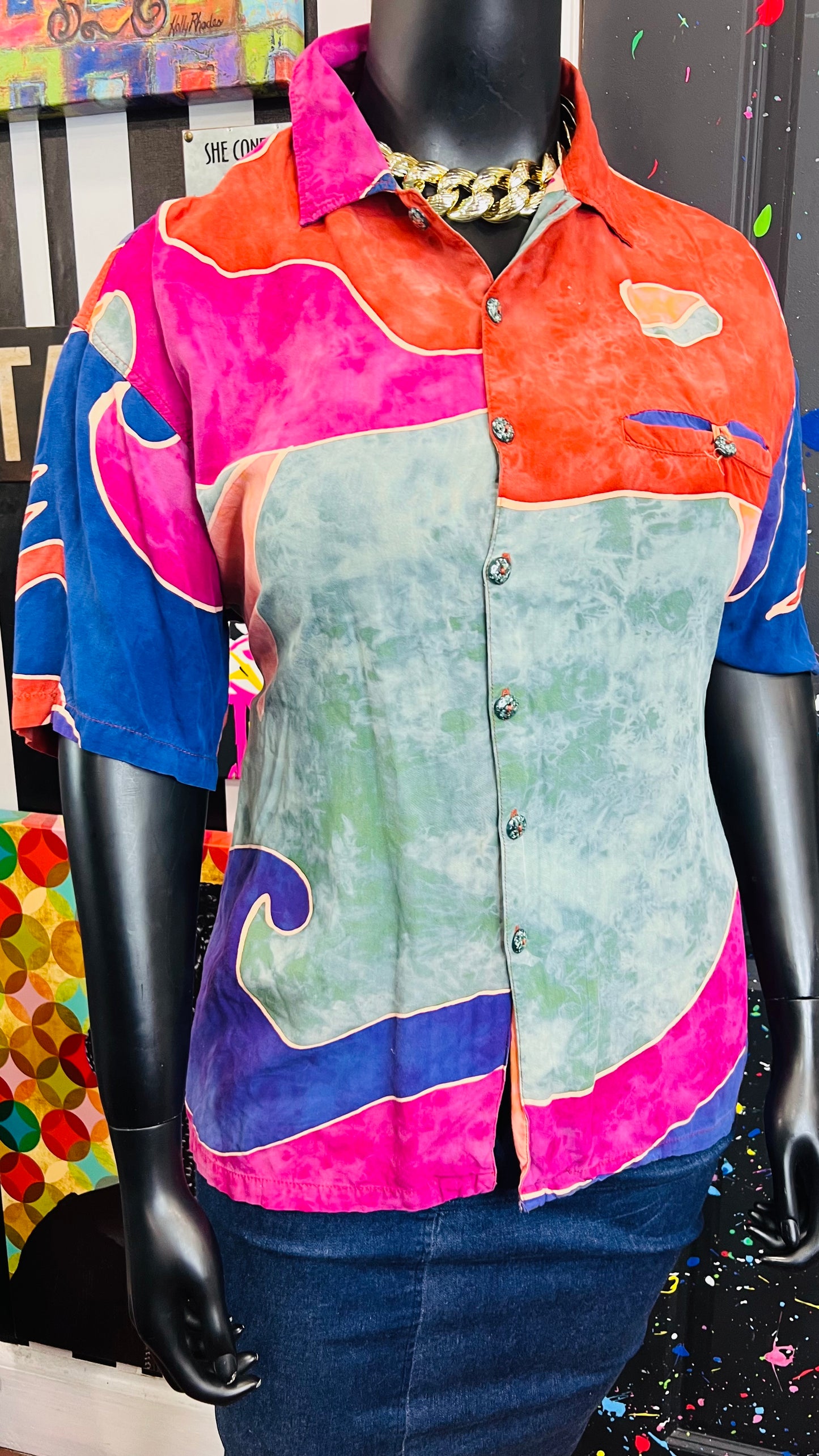 Vintage Rayon ‘Tantrum’ Blouse (18)