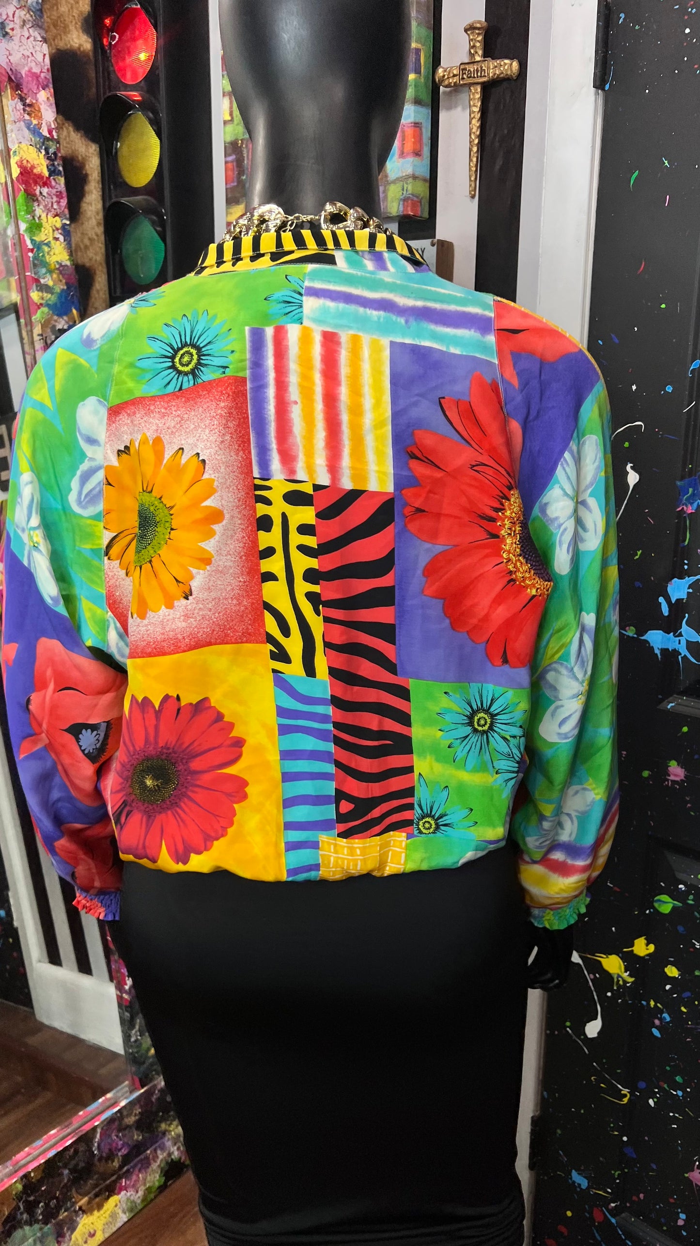 Vintage 100% Silk Diane Gilman Jacket (20/22)