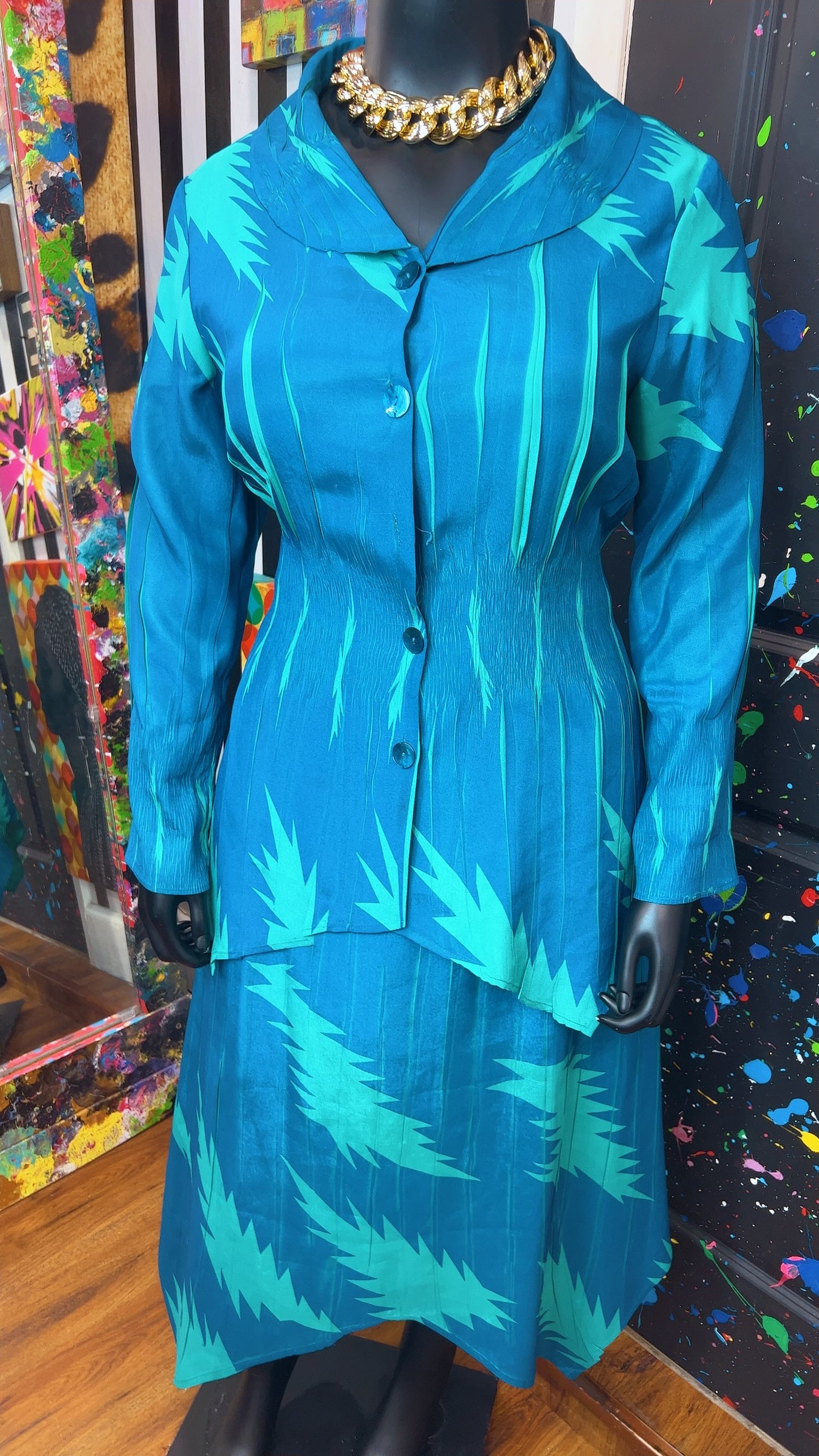 Vintage Blue Mermaid Set Set (18)