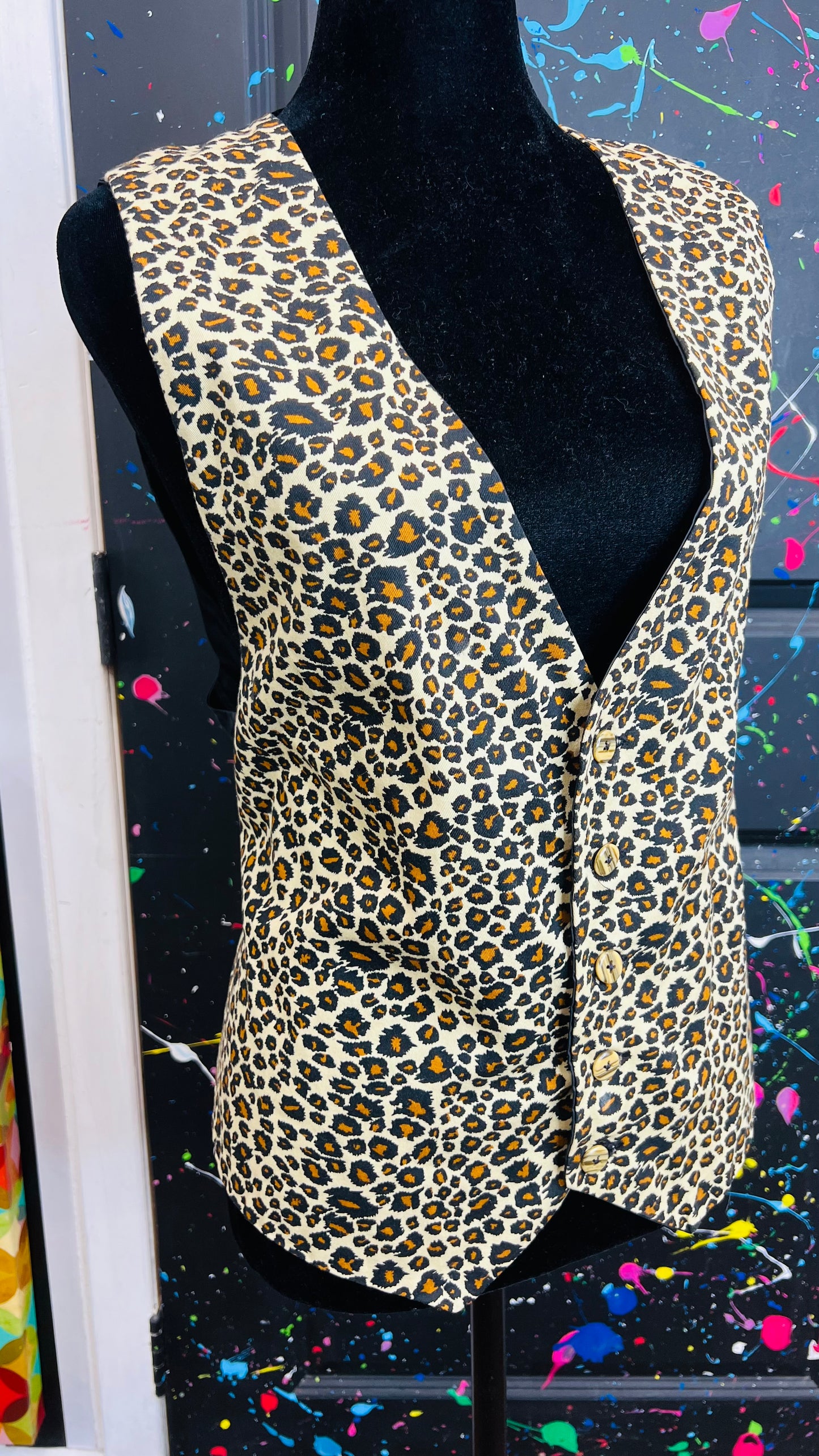 Vintage Animal Print Vest (14)