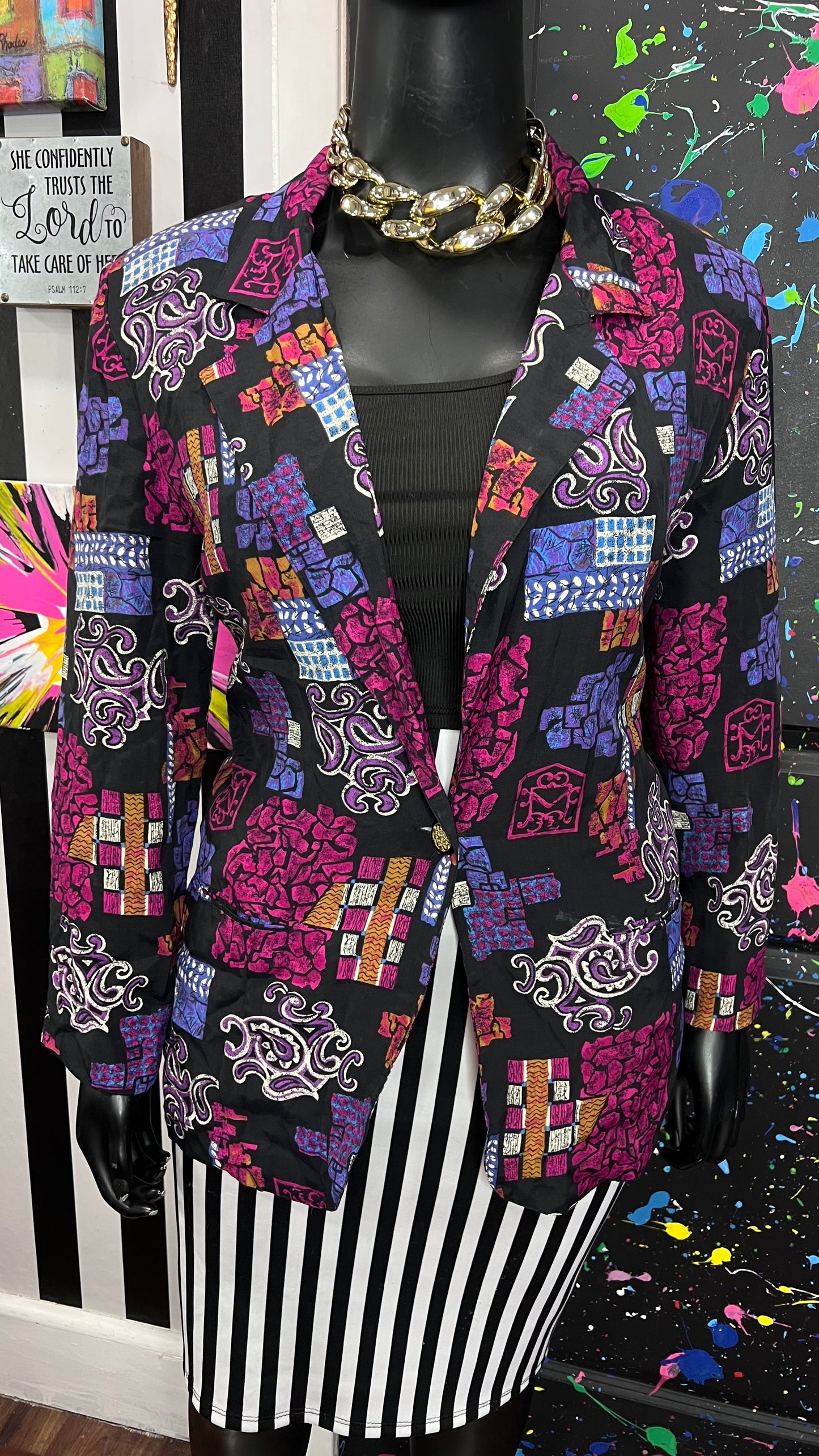 Vintage Abstract Blazer (18/20)