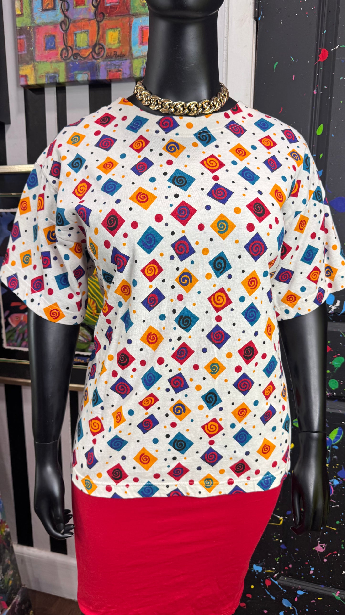 Vintage 90s Cotton New w/ Tags Deadstock Blouse (20)