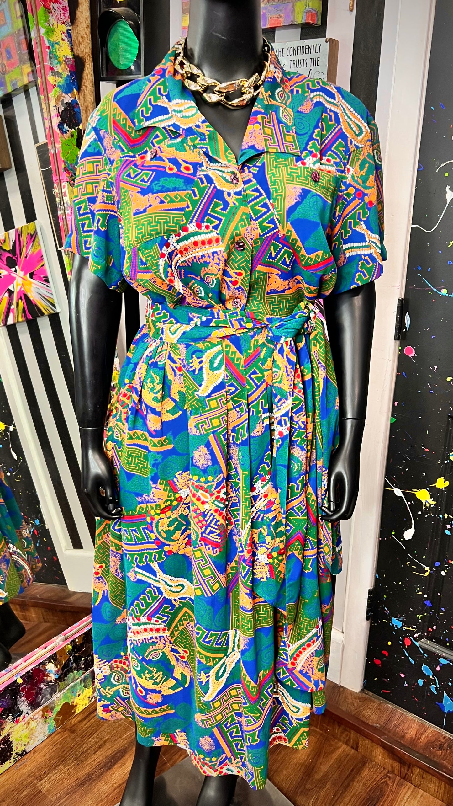 Vintage Wrap Skirt Set (20) *KC