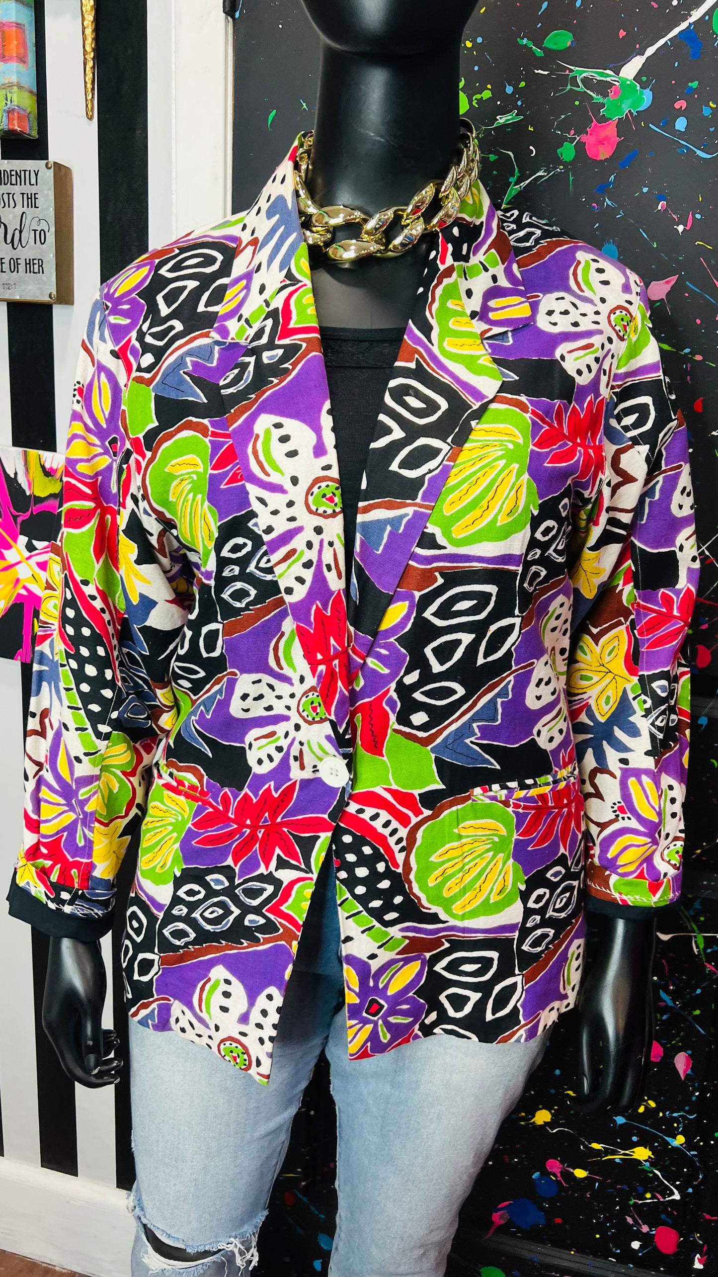 Vintage Abstract 80’s Blazer (14/16)