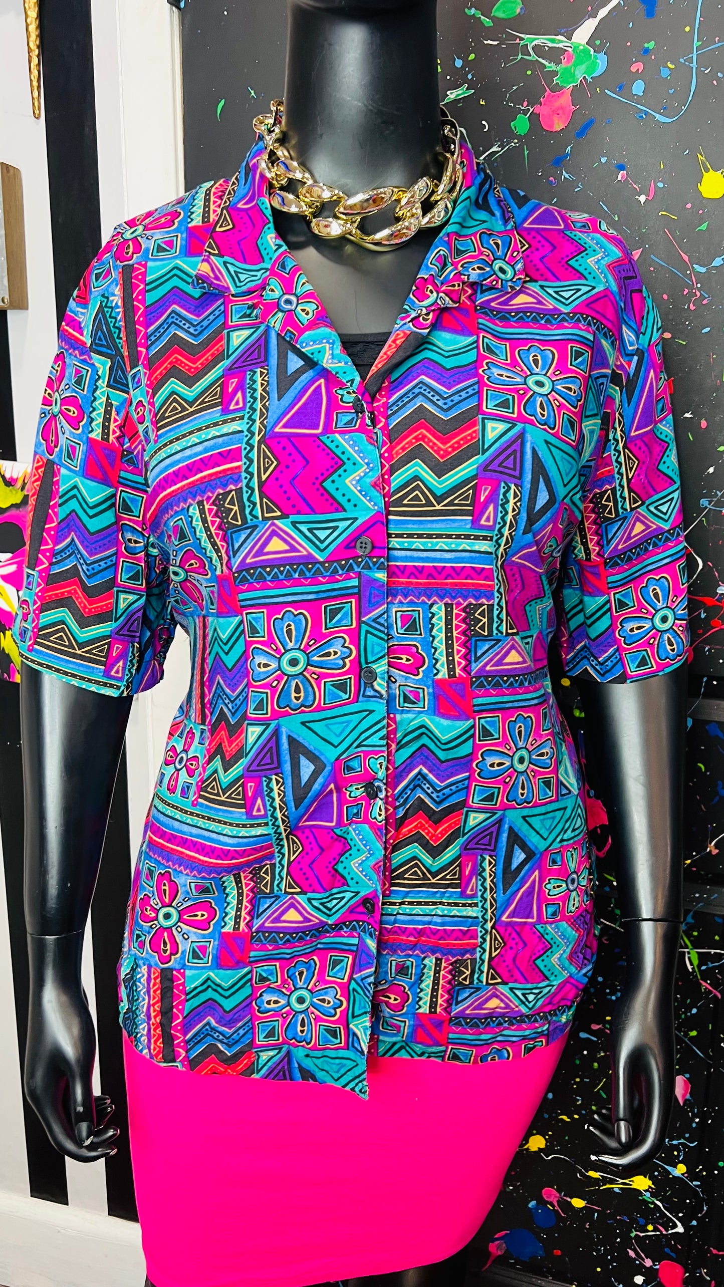 Vintage 100% Rayon Koret Blouse (20)