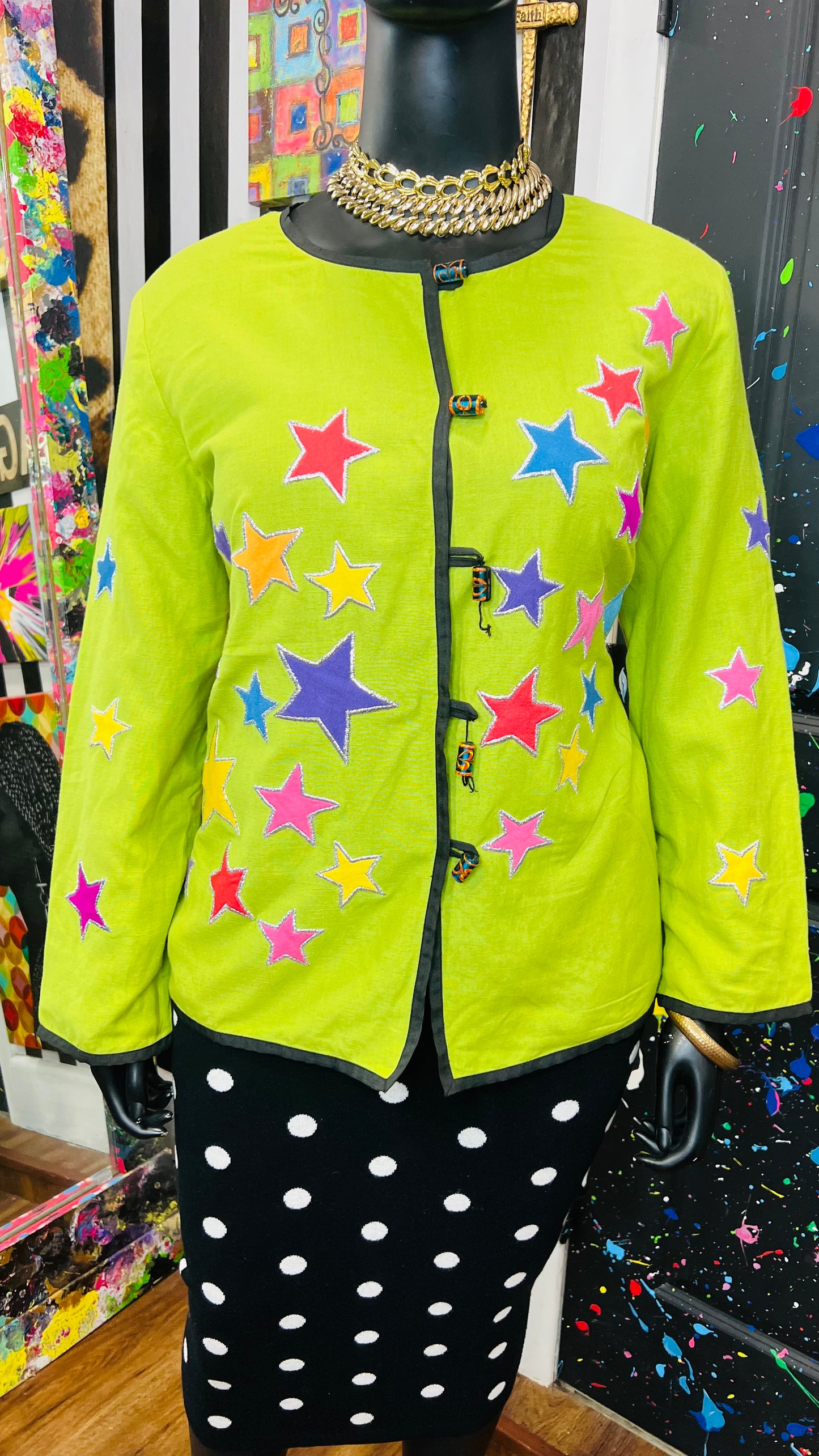 Vintage Embroidered Stars Blazer (16)