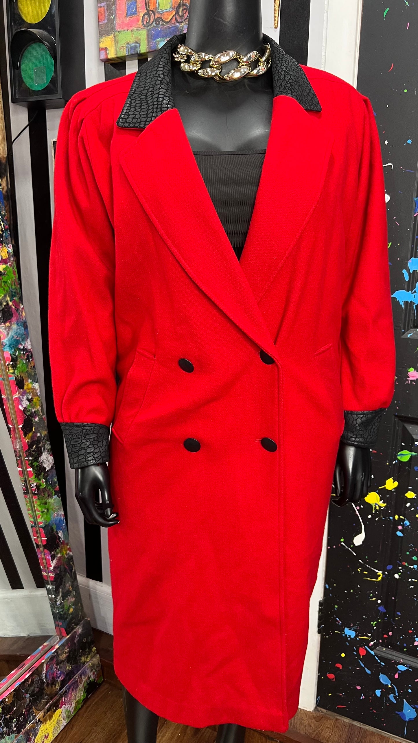 Vintage Wool Insulated Trench Coat (16)