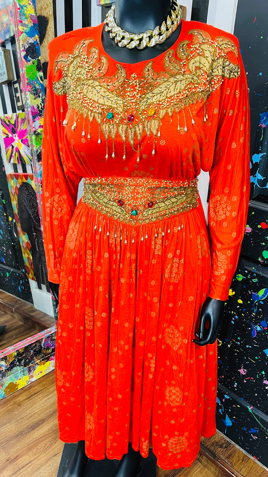 Vintage Beaded & Jewel Skirt Set (16)