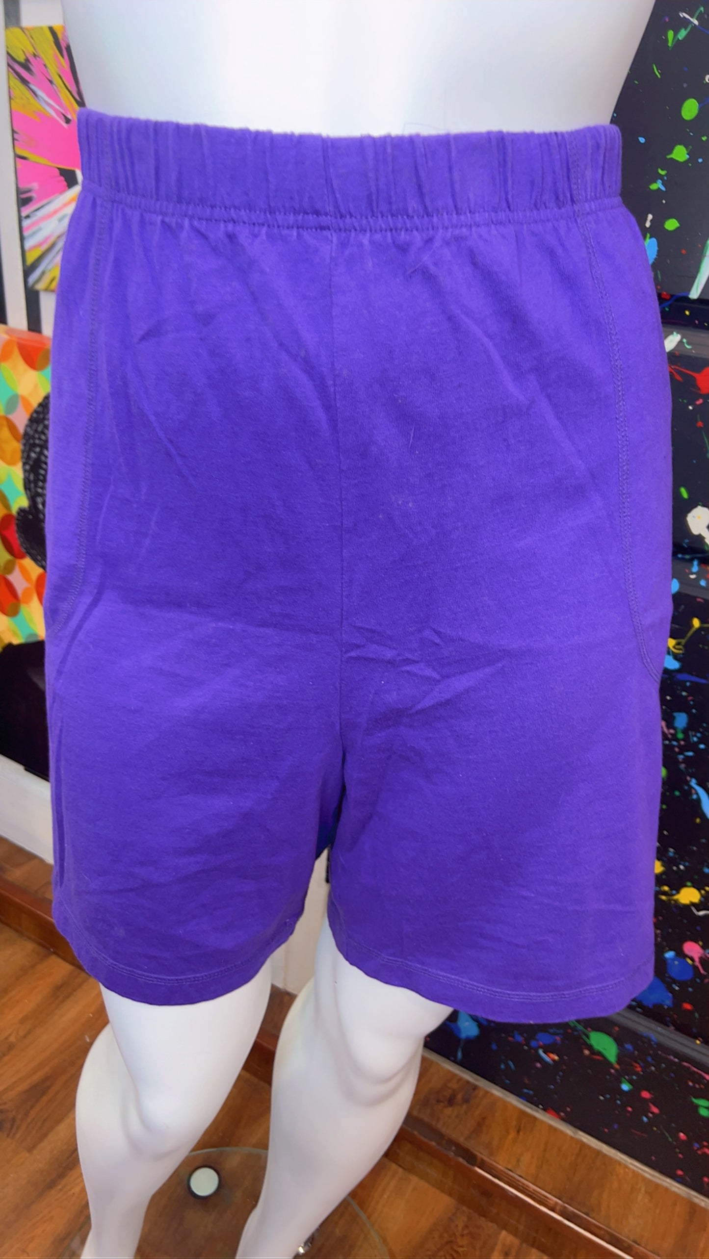 Vintage Purple Cotton Shorts (18W/20W)