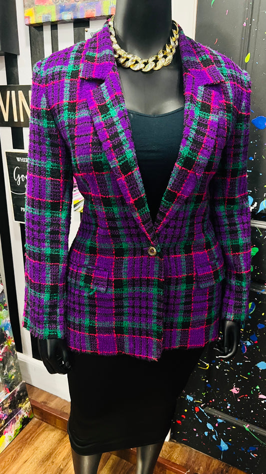 Vintage Plaid Blazer (16)