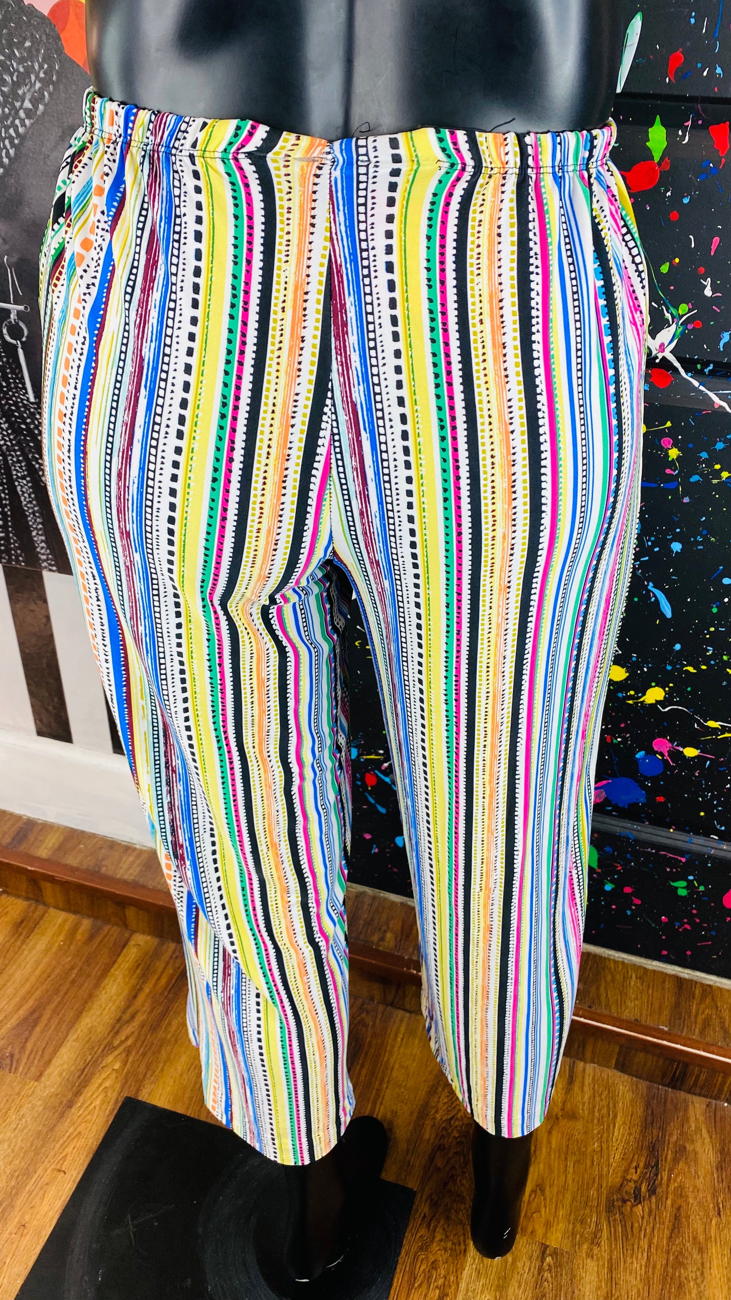 Multi Colored Capri Pants