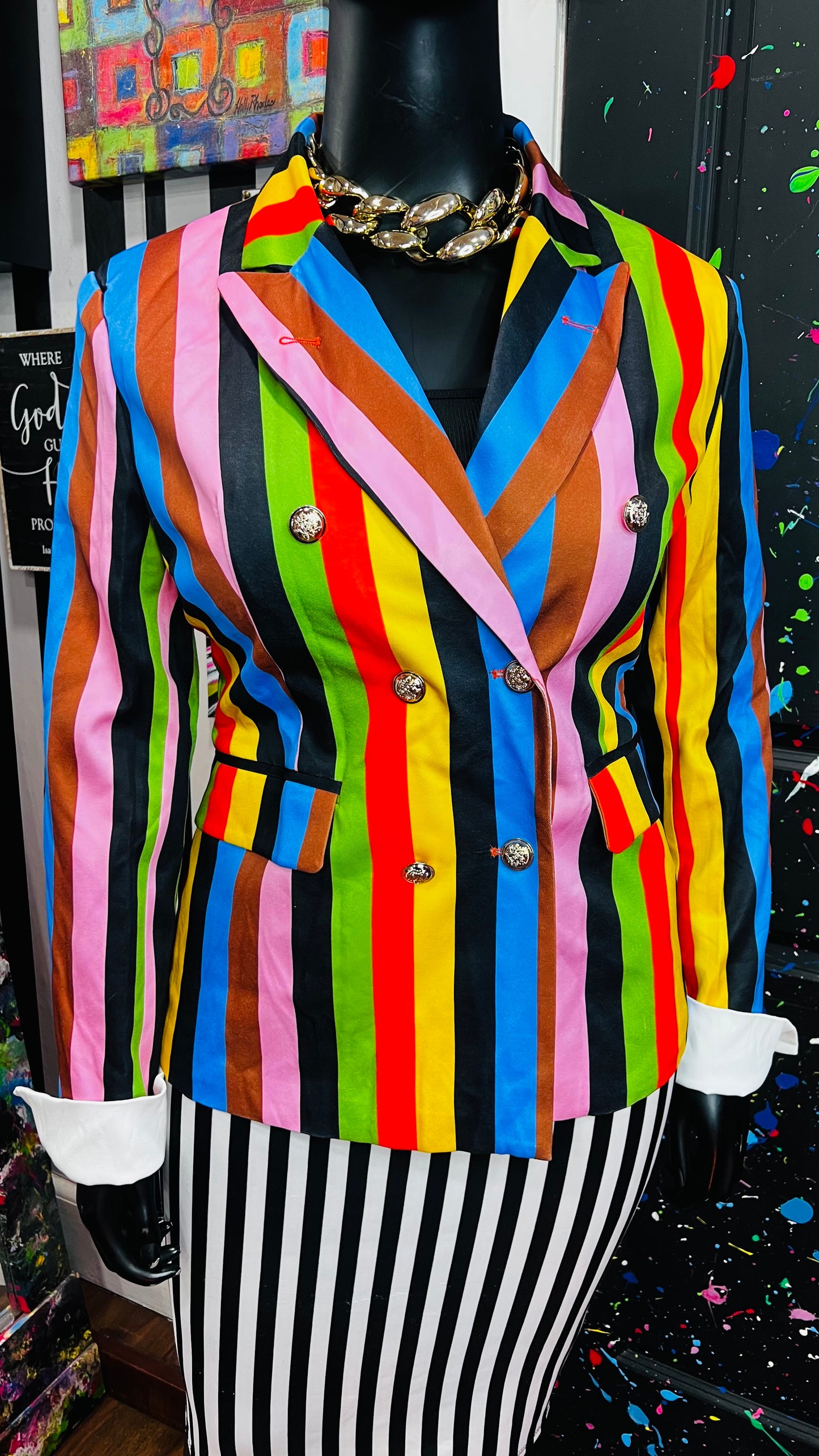 Striped Blazer (14/16)