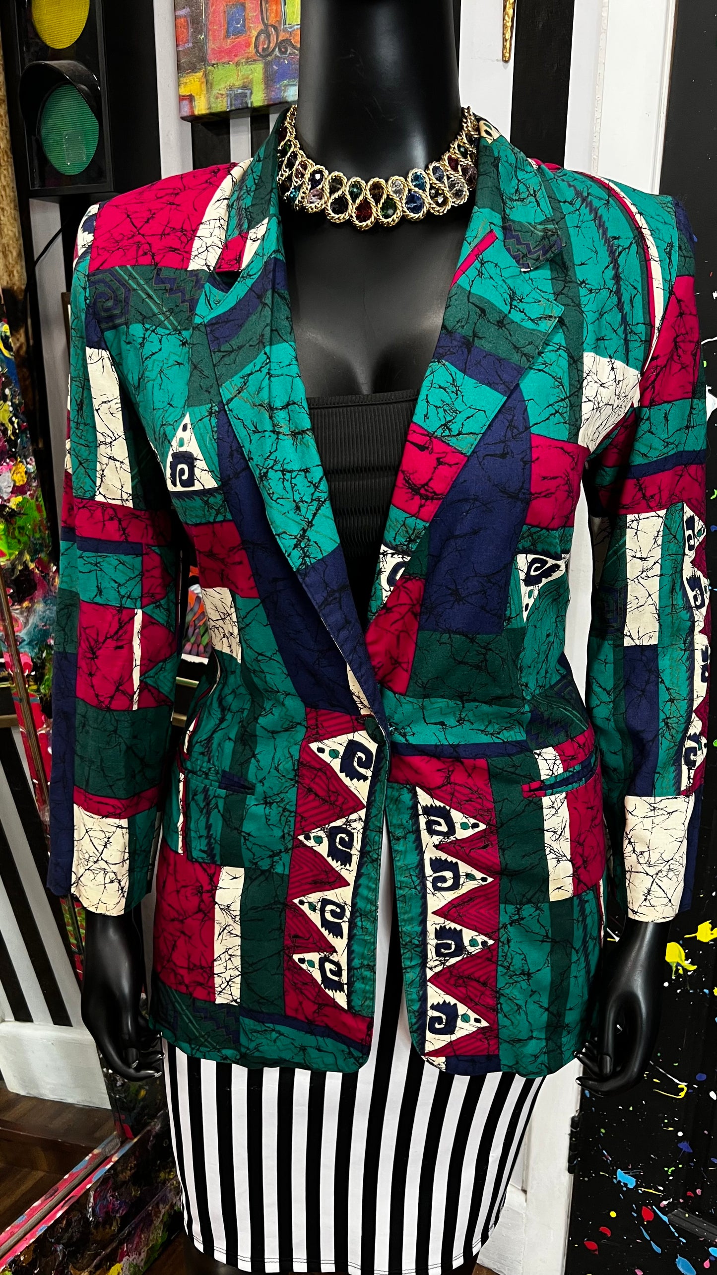 Vintage Michael Taylor Rayon Blazer (16)