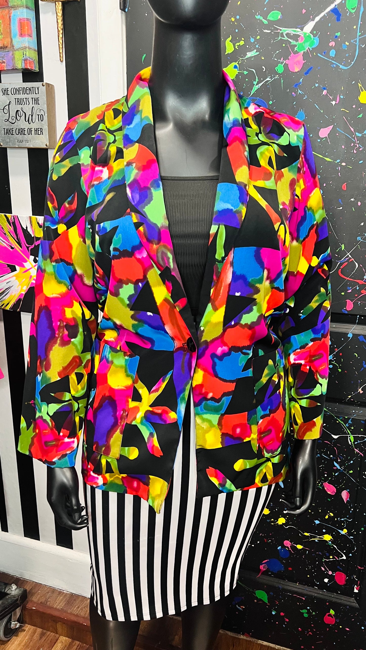 Vintage Kensington Square Blazer (14) *KC