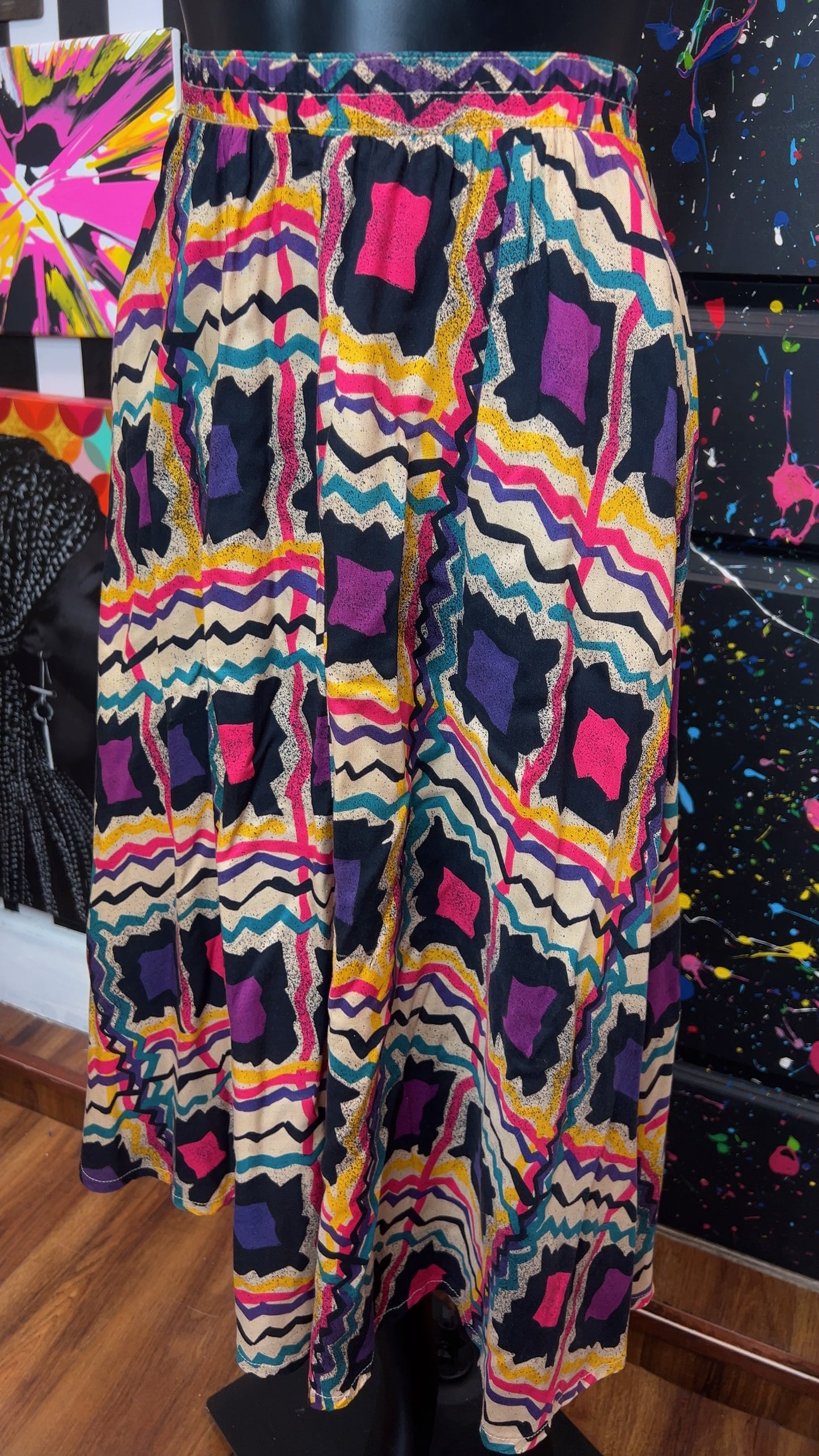 Vintage Abstract Skirt (12)