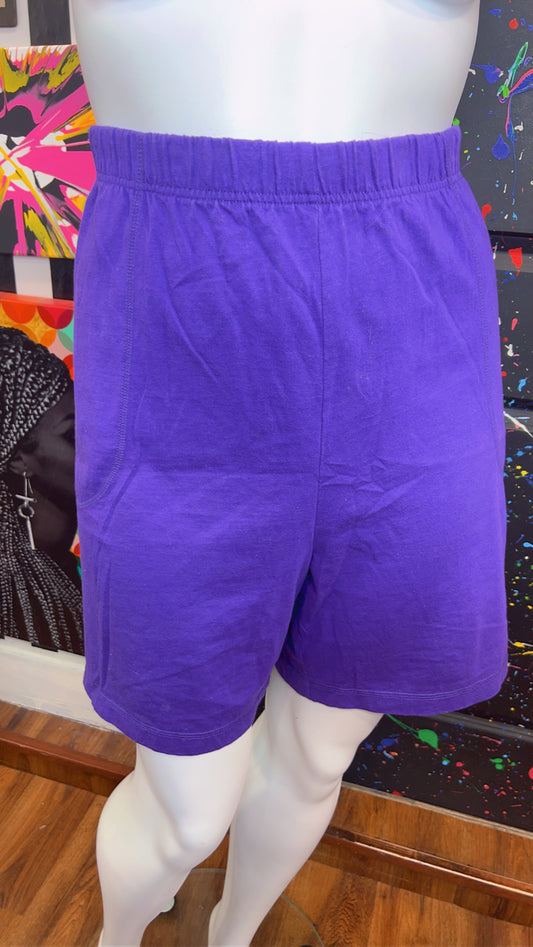 Vintage Purple Cotton Shorts (18W/20W)