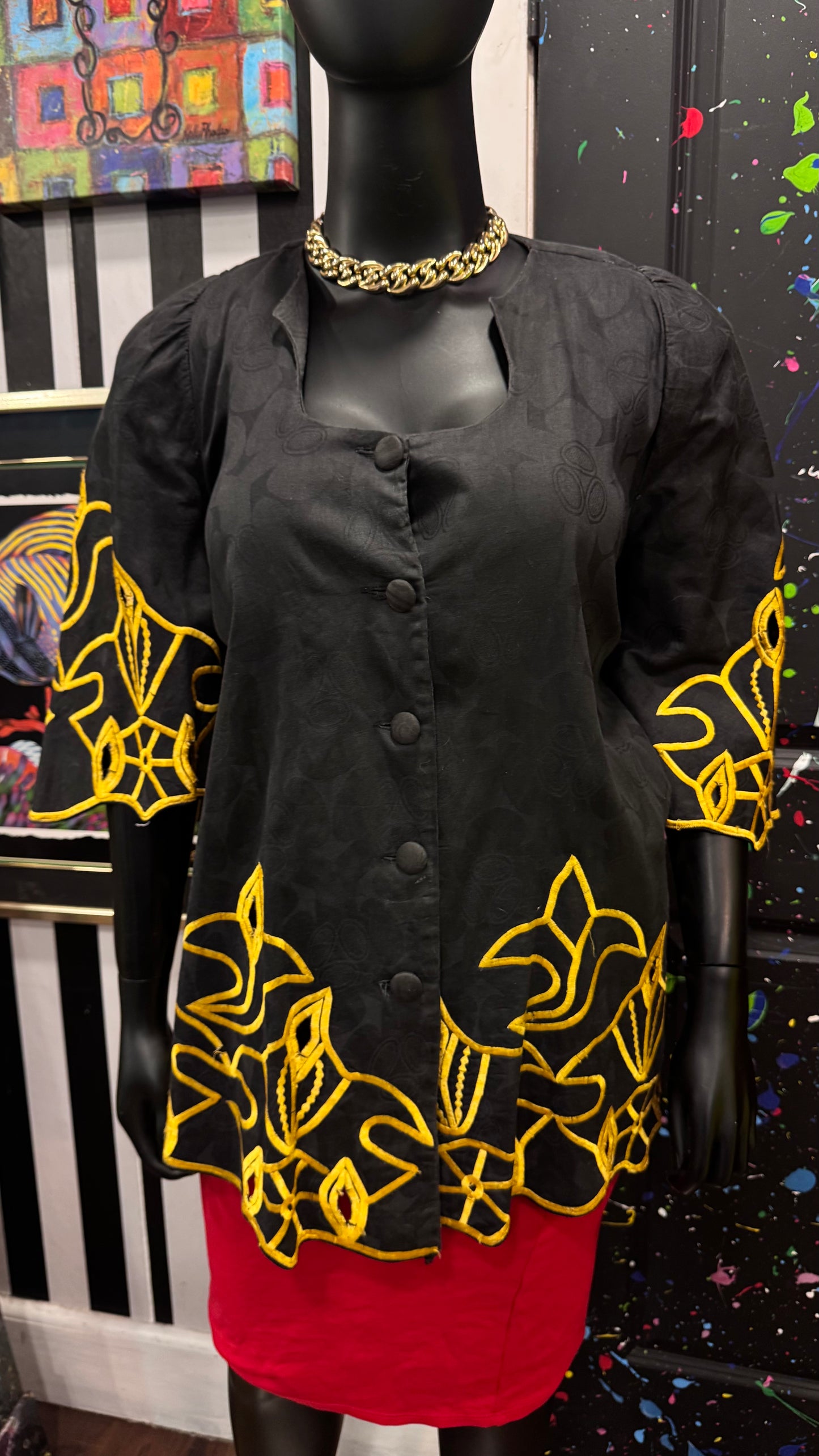 Vintage Traditional African Blouse (26)