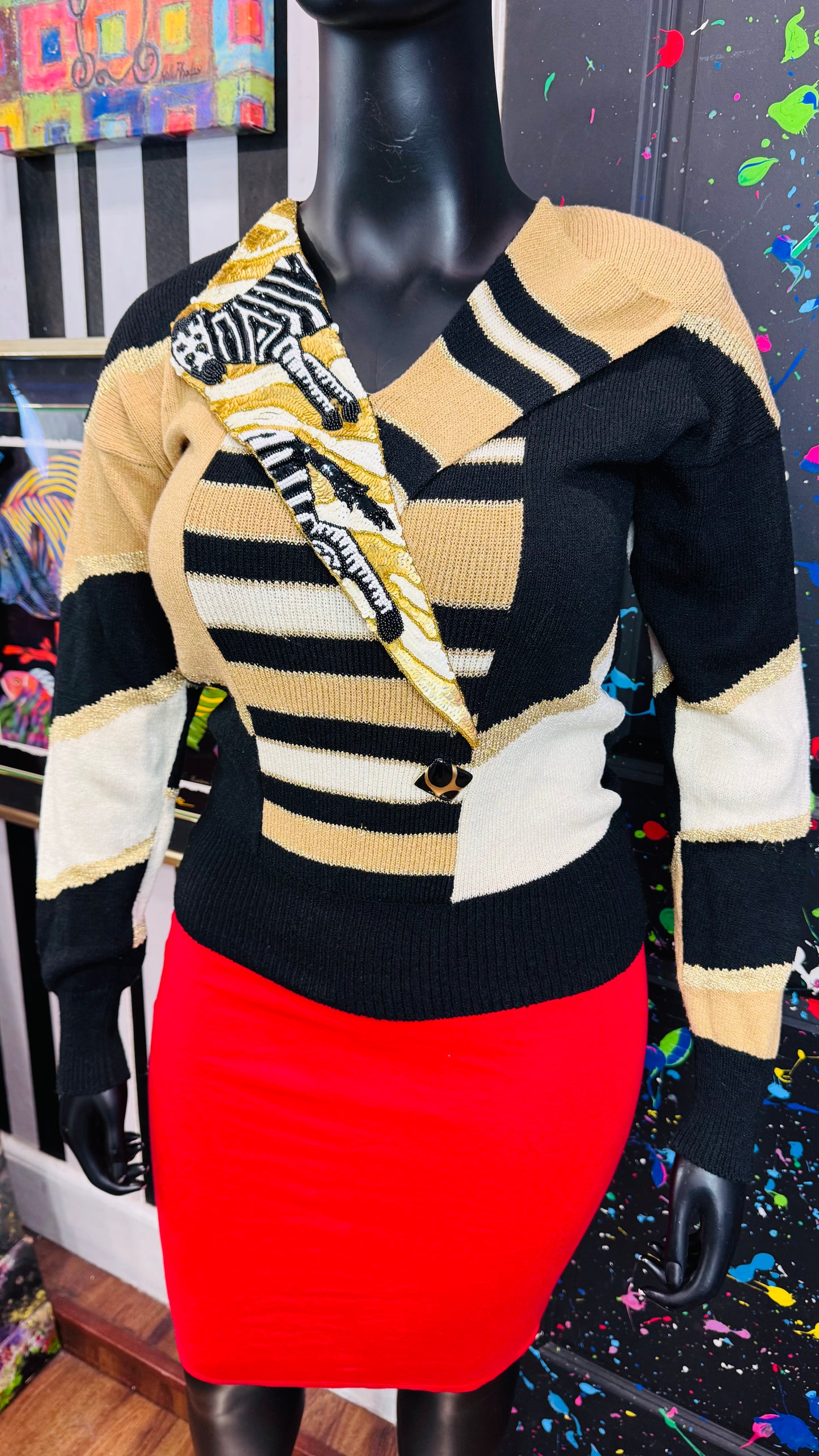 Vintage Sequin Lillie Rubin Sweater (14)